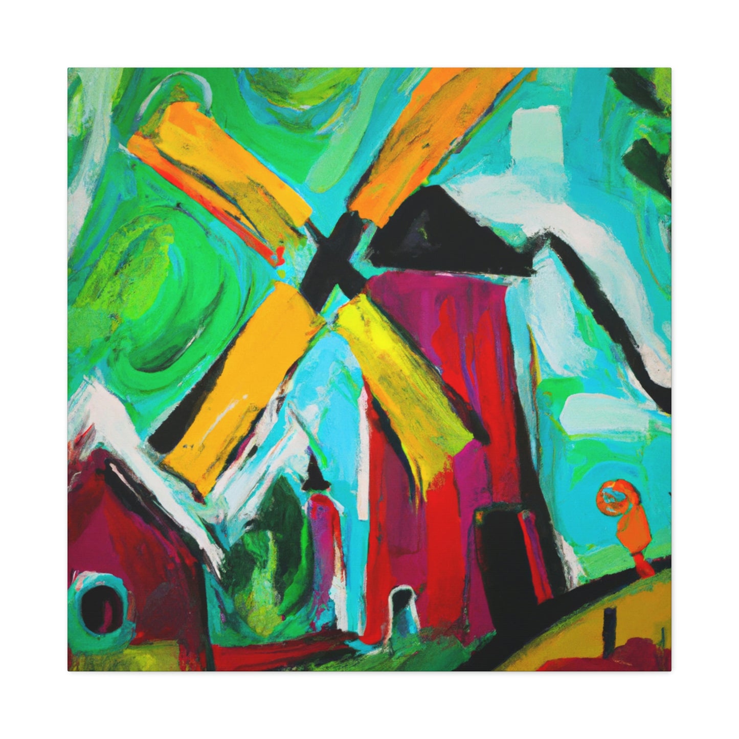 Windmill in Turbulence - Canvas