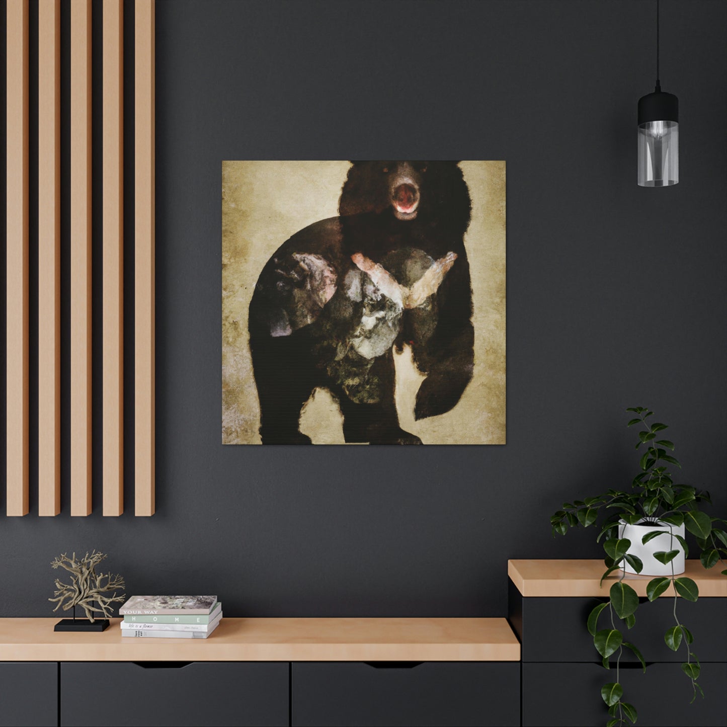 Black Bear Deco Dream - Canvas