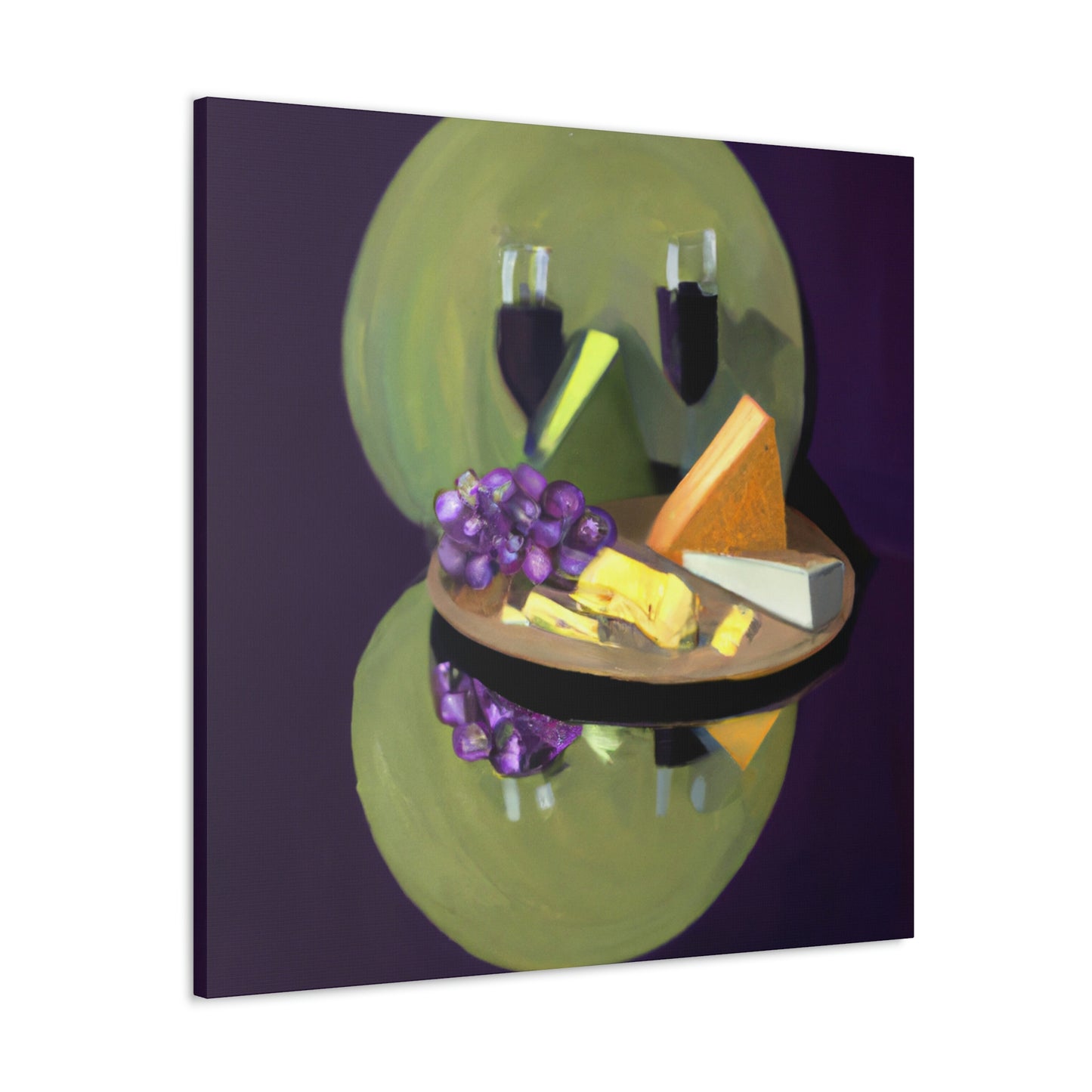 Grapes and Cheese Feast - Canvas