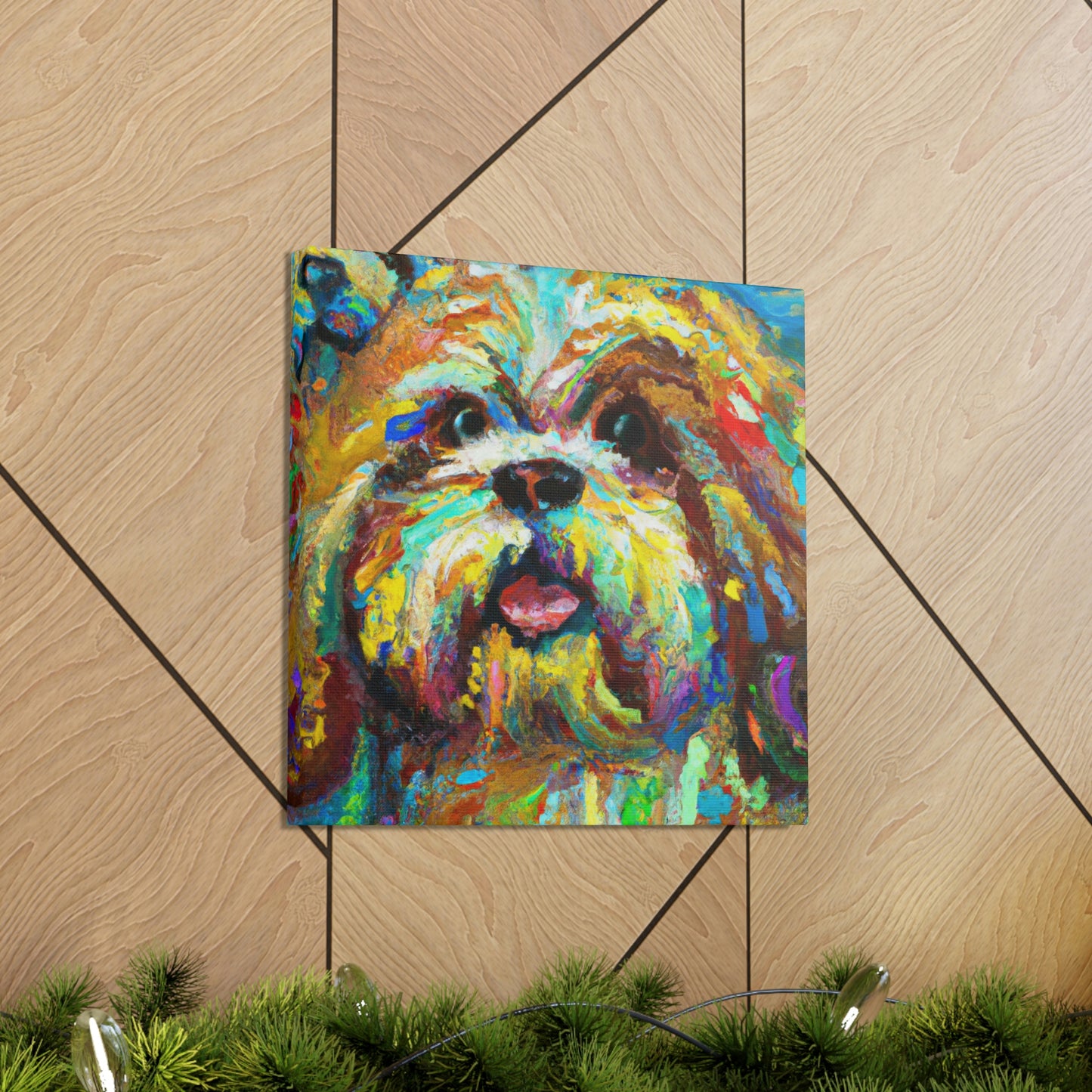 Shih Tzu Fauvism - Canvas