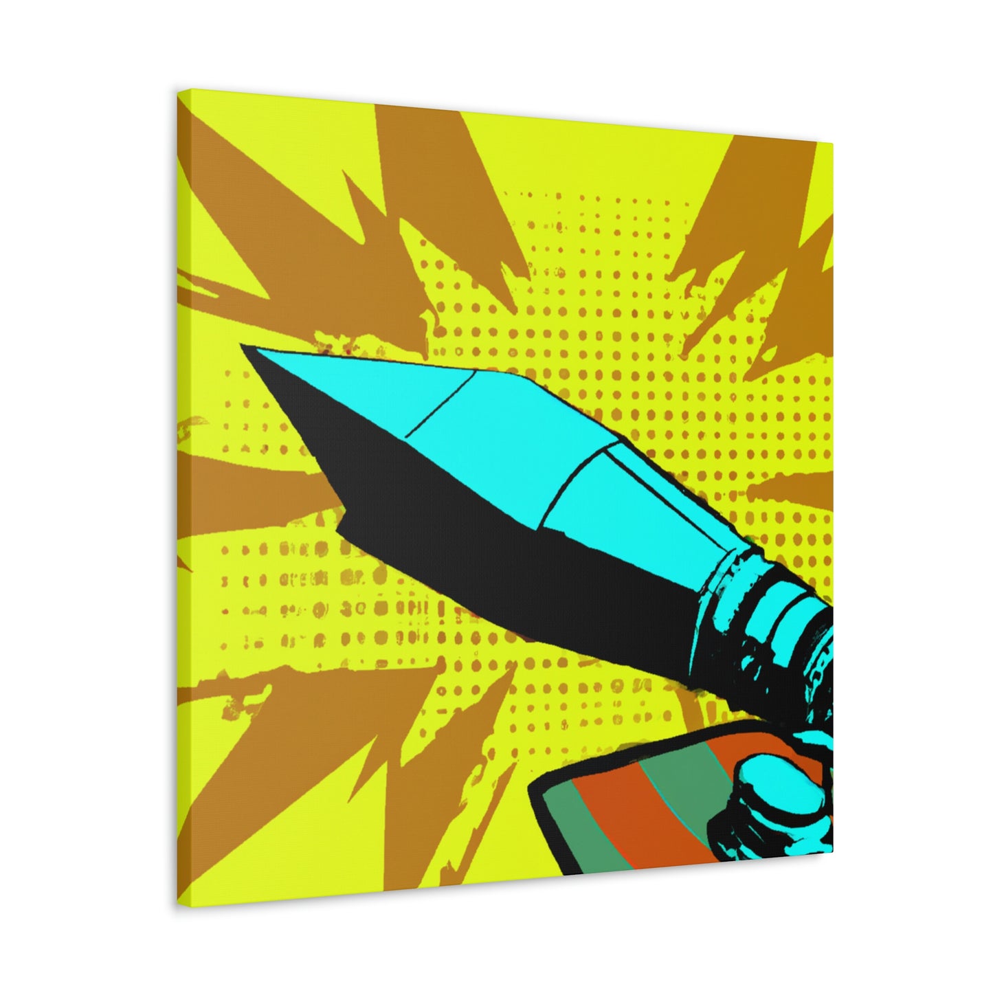 "Bullets in Flight Pop Art" - Canvas