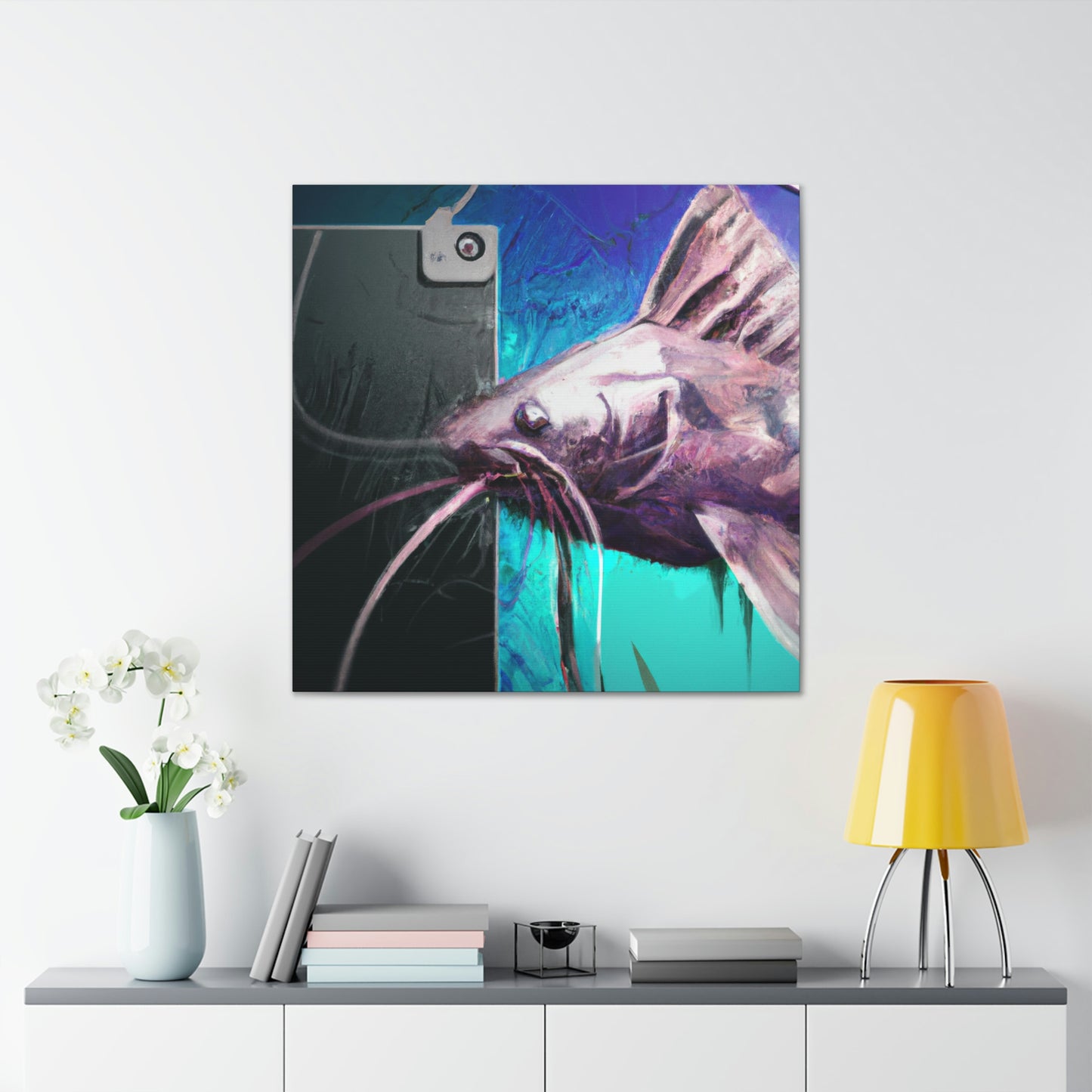 "Corydoras Catfish Conjuring" - Canvas