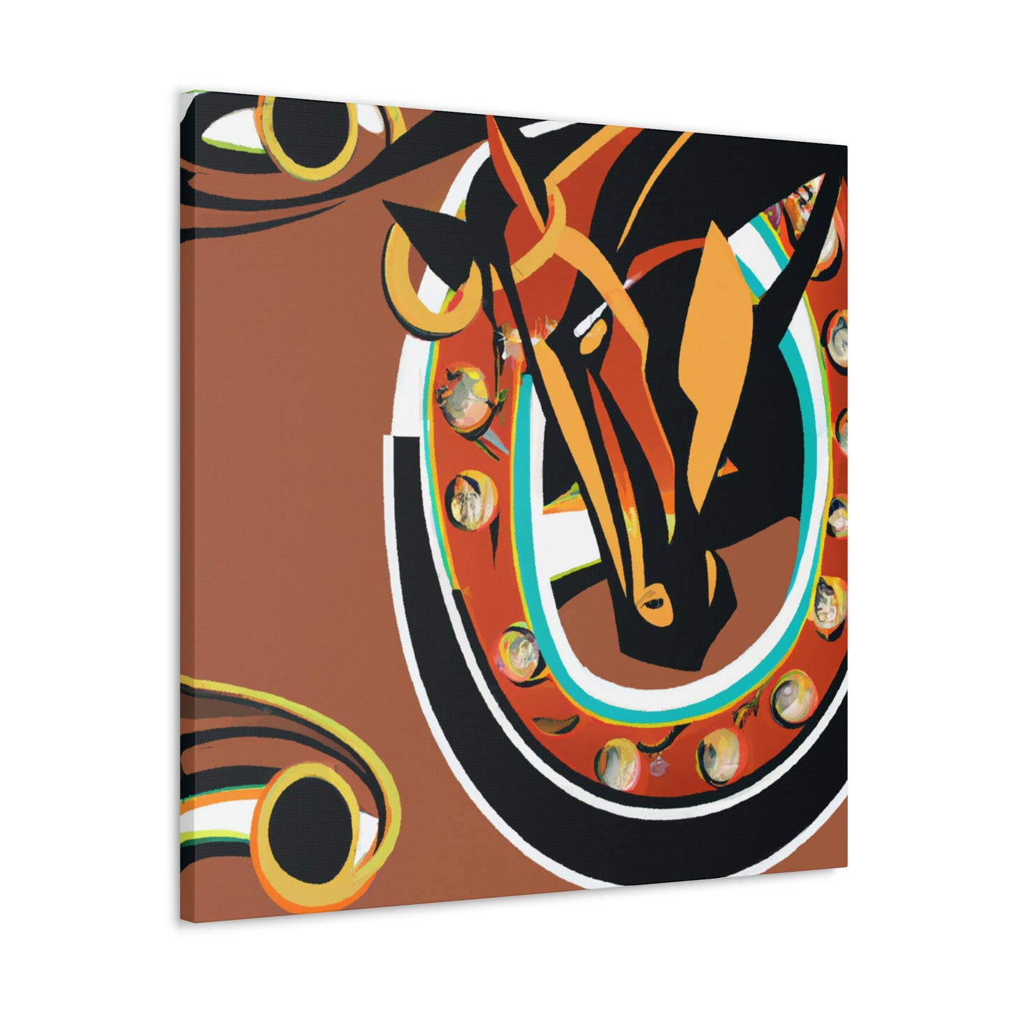 "Horseshoe Art Deco" - Canvas