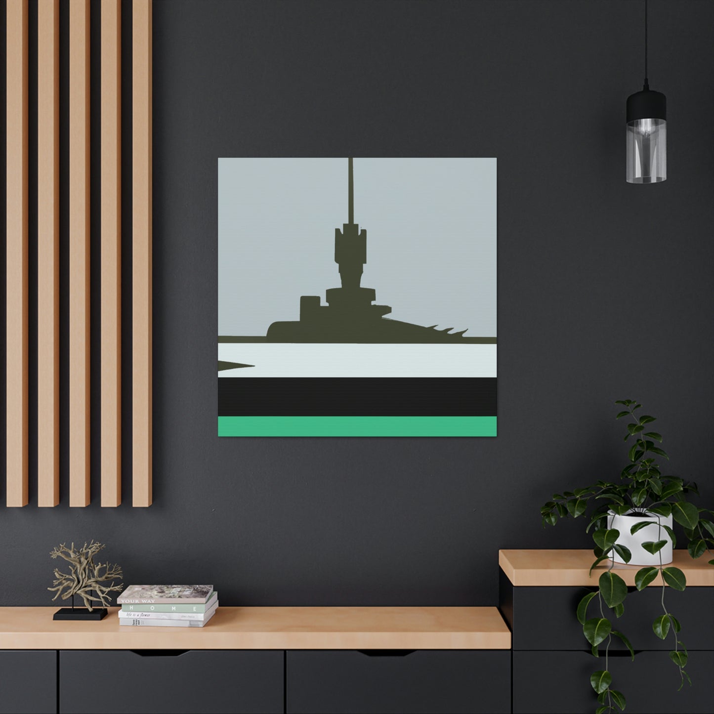 "Battleship Minimalism" - Canvas