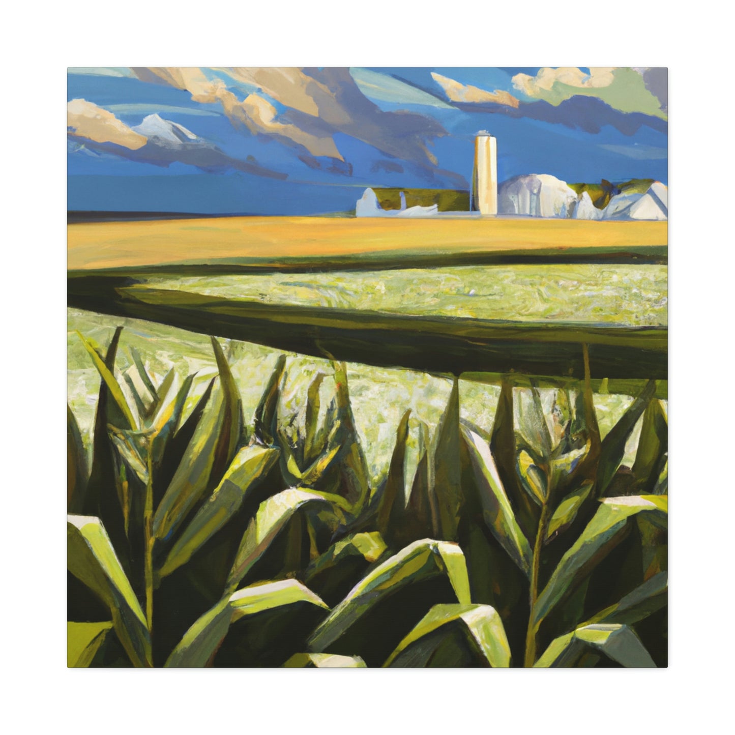 "Corn Field Harmony Scene" - Canvas