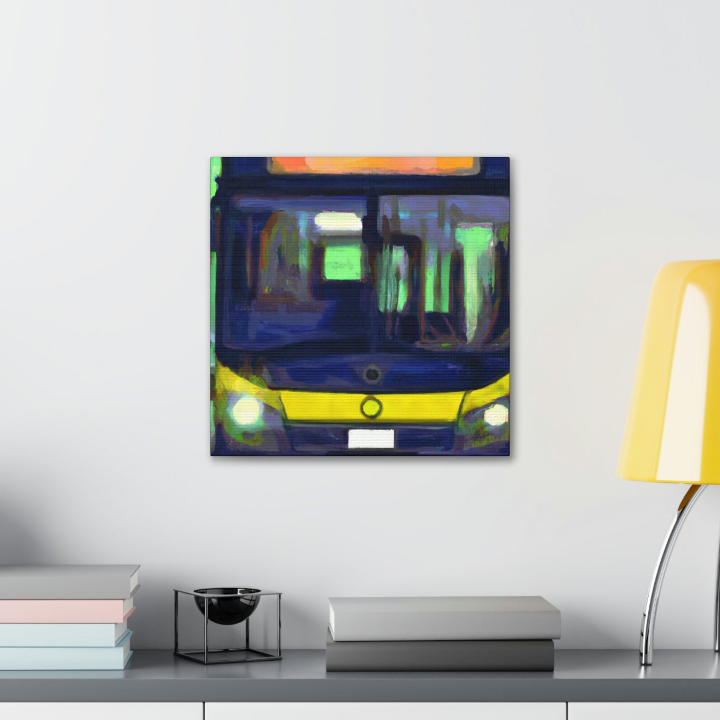 Bus on the Move - Canvas