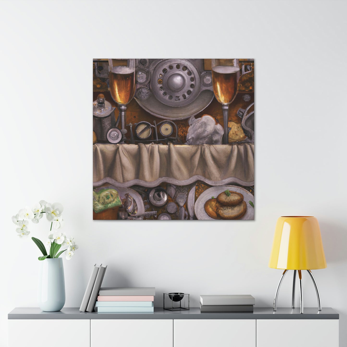 Steampunk Dinner Setting - Canvas