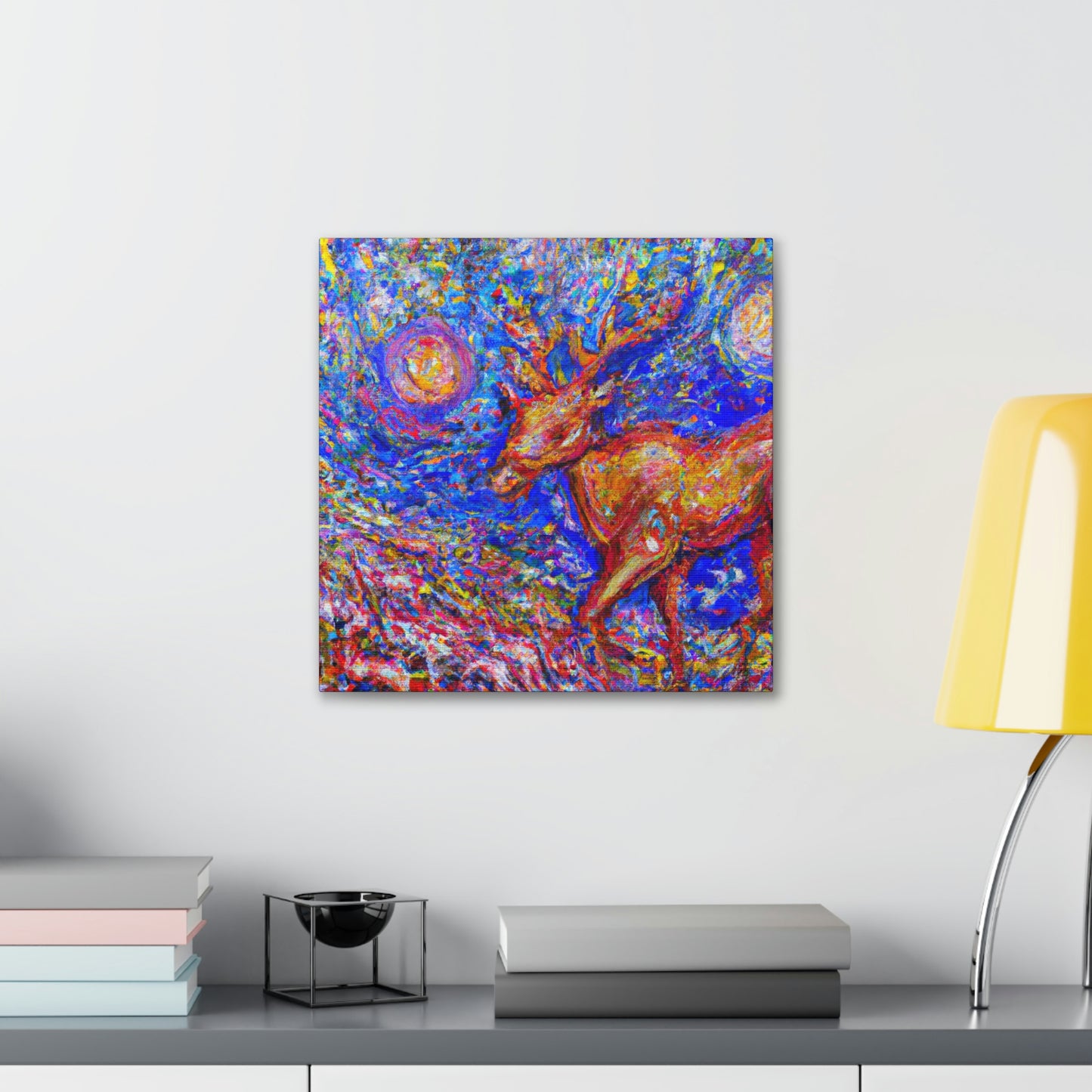 Reindeer in Expressionism - Canvas