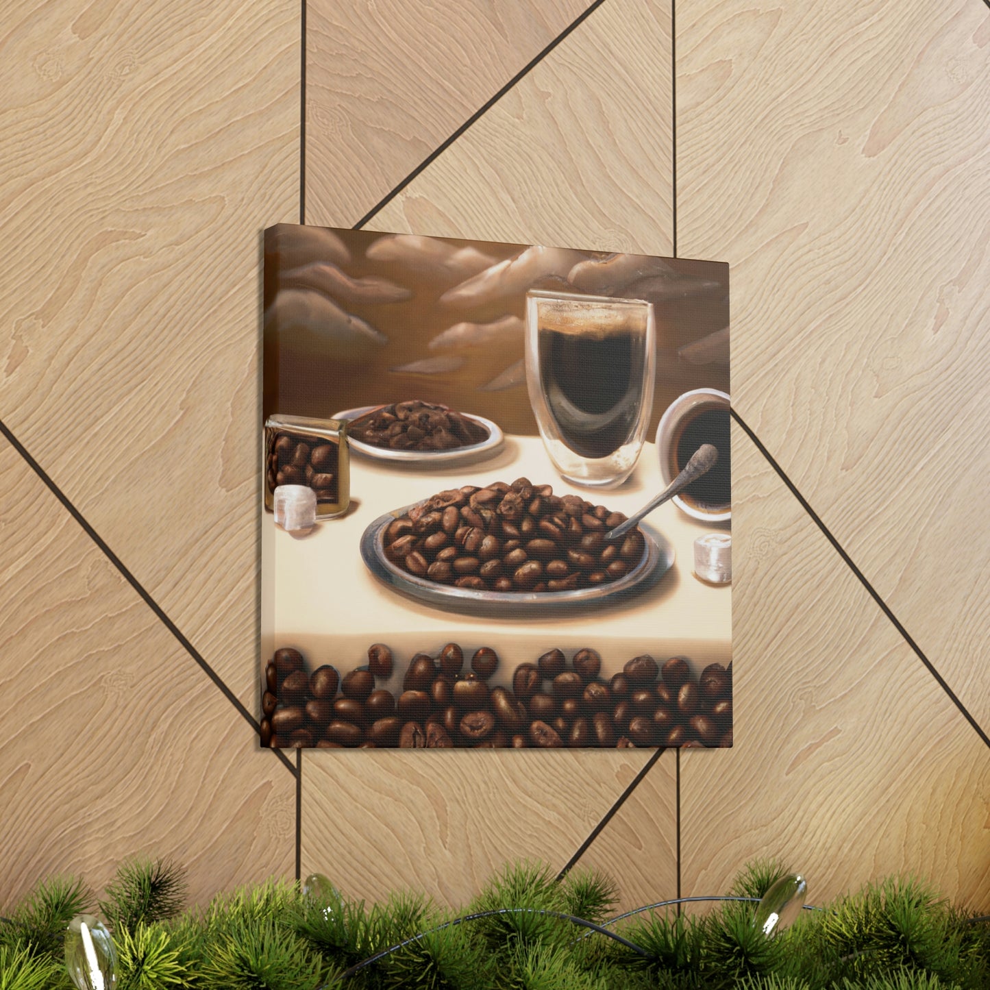 "Caffeine-Infused Bliss" - Canvas