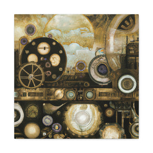 "Steampunk Cosmic Splendor" - Canvas