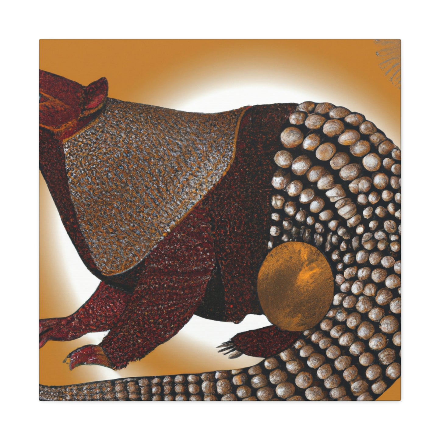 "Sparkling Pangolin Splendor" - Canvas