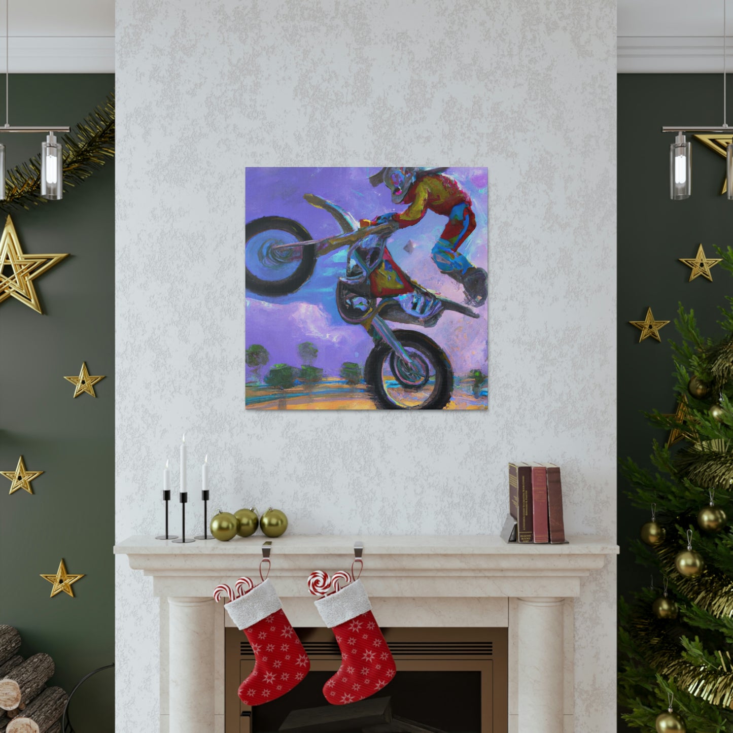 Motocross Mystic Madness - Canvas