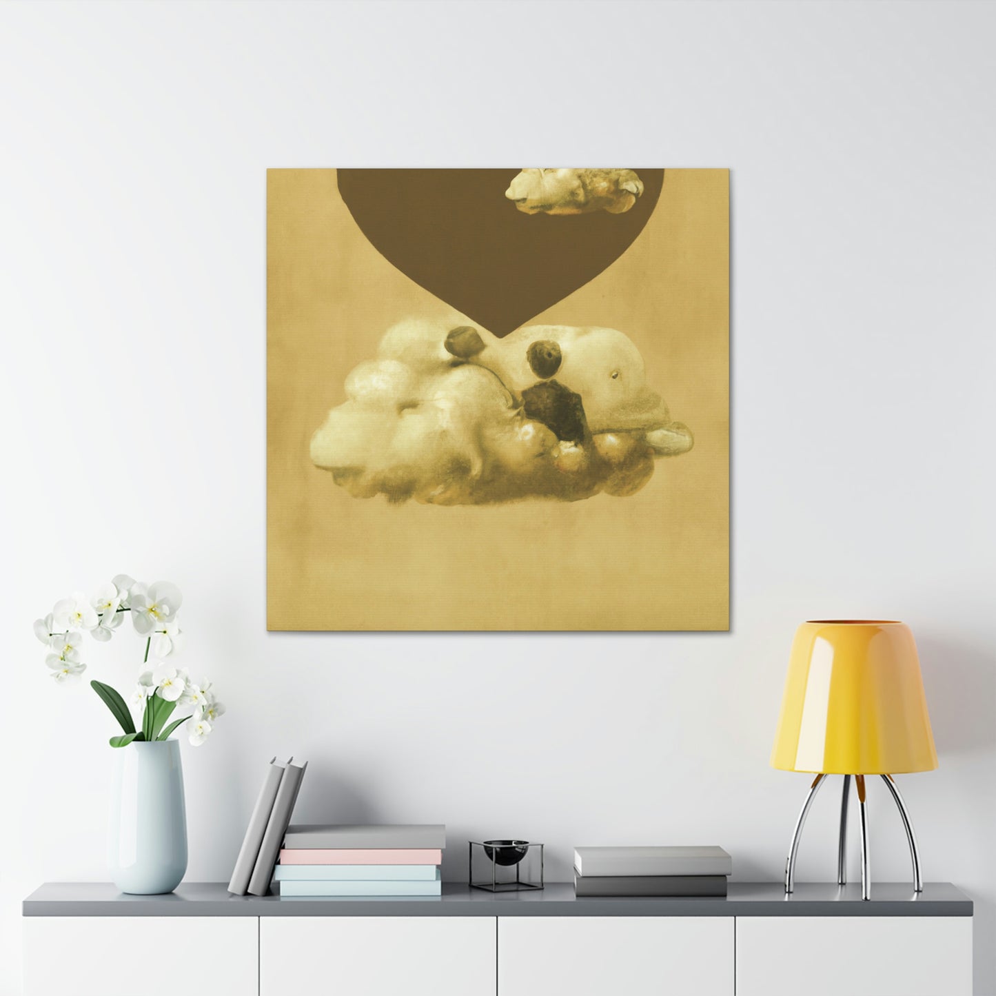 Heart in the Clouds - Canvas