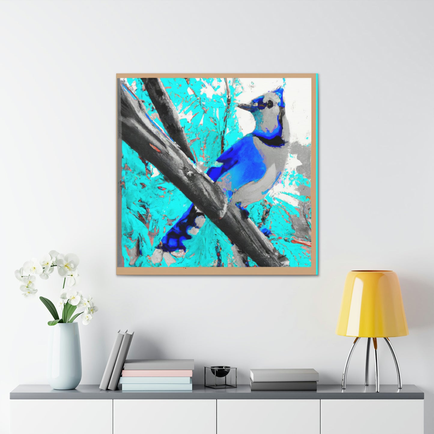 "A Blue Jay's Flight" - Canvas