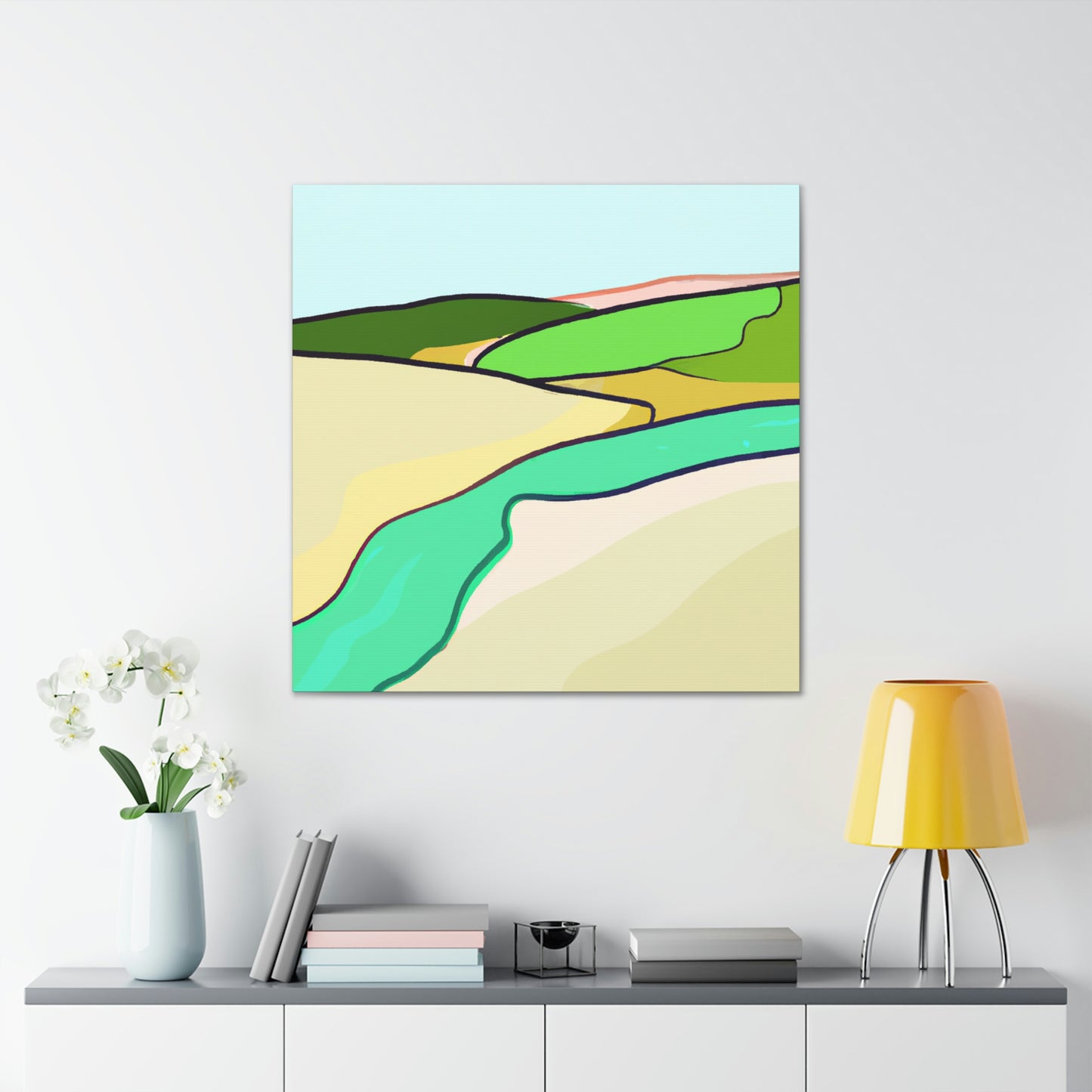 "Tundra in Minimalism" - Canvas