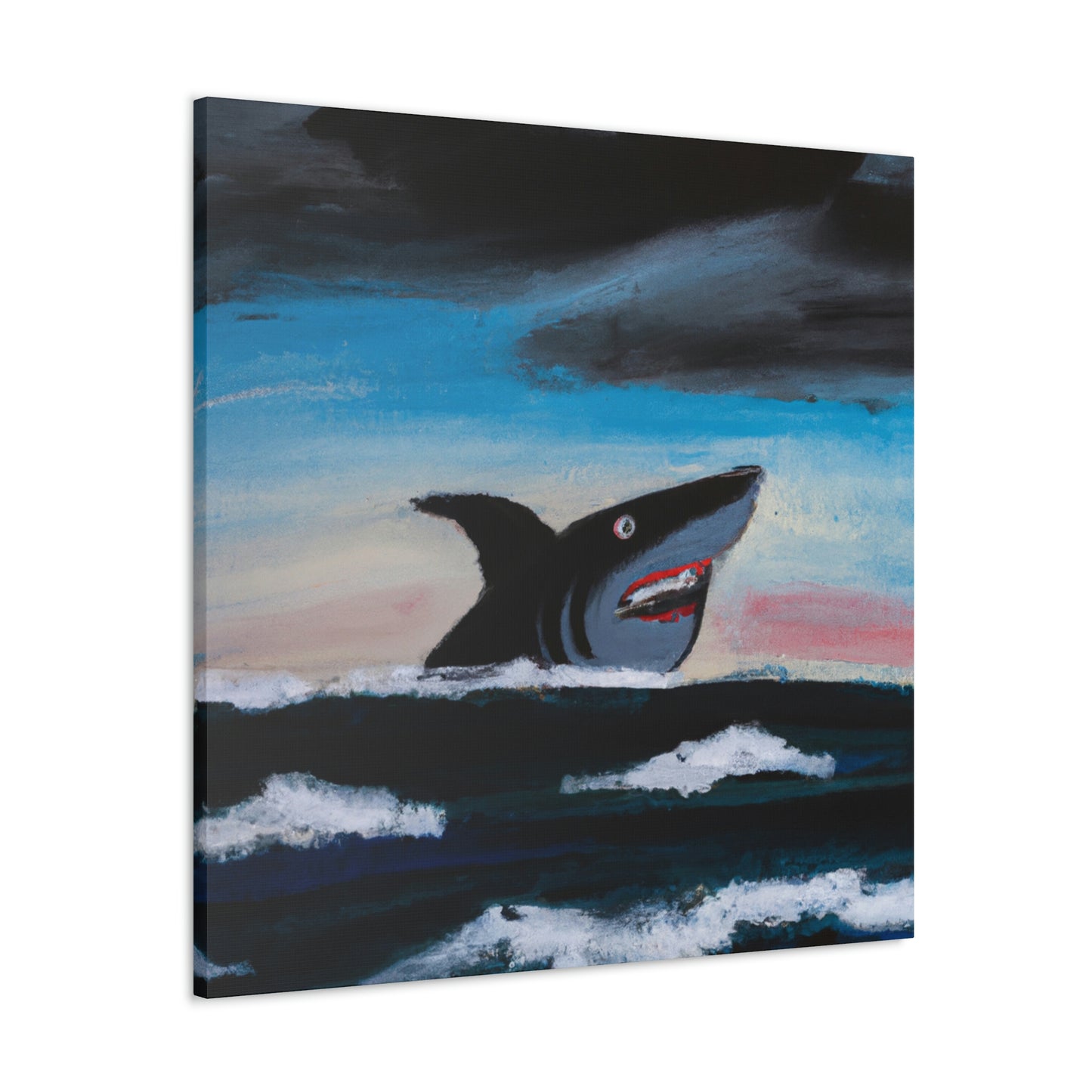 Shark in Abstract Vision - Canvas