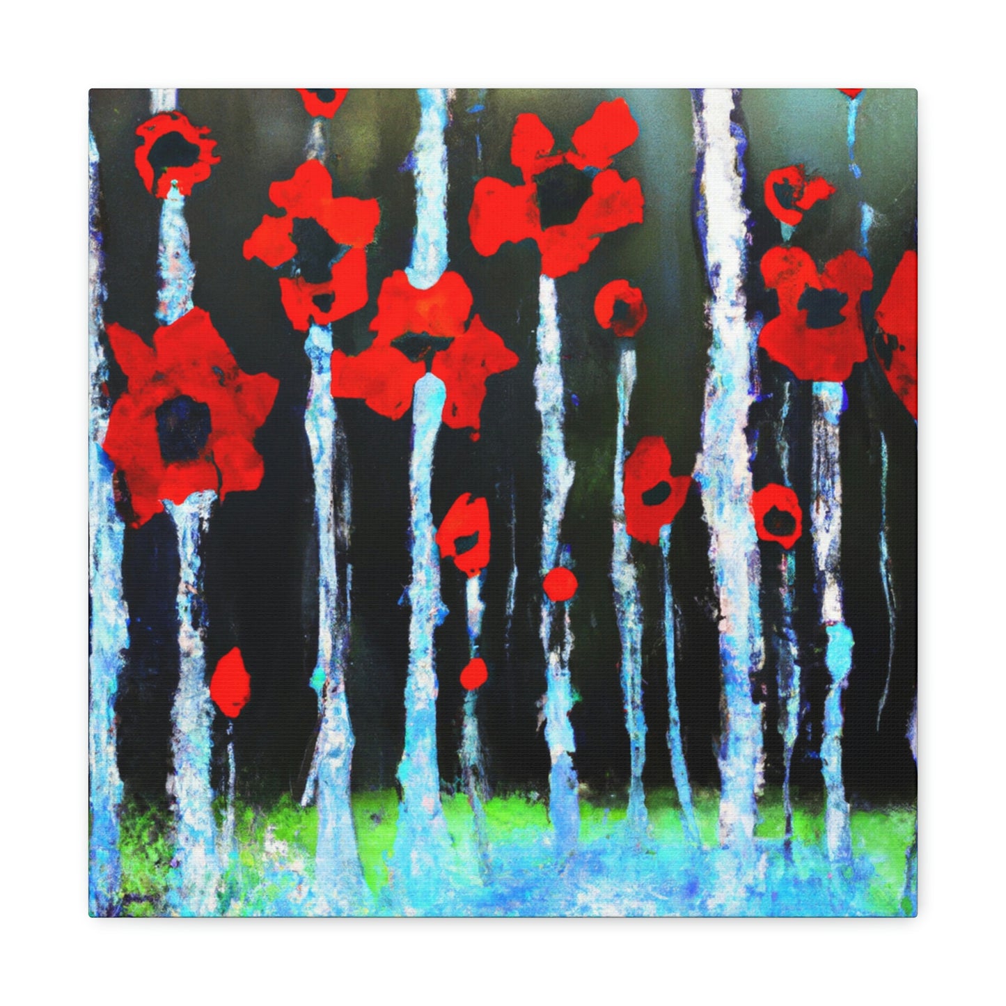 Poppy in Abstracted Freedom - Canvas