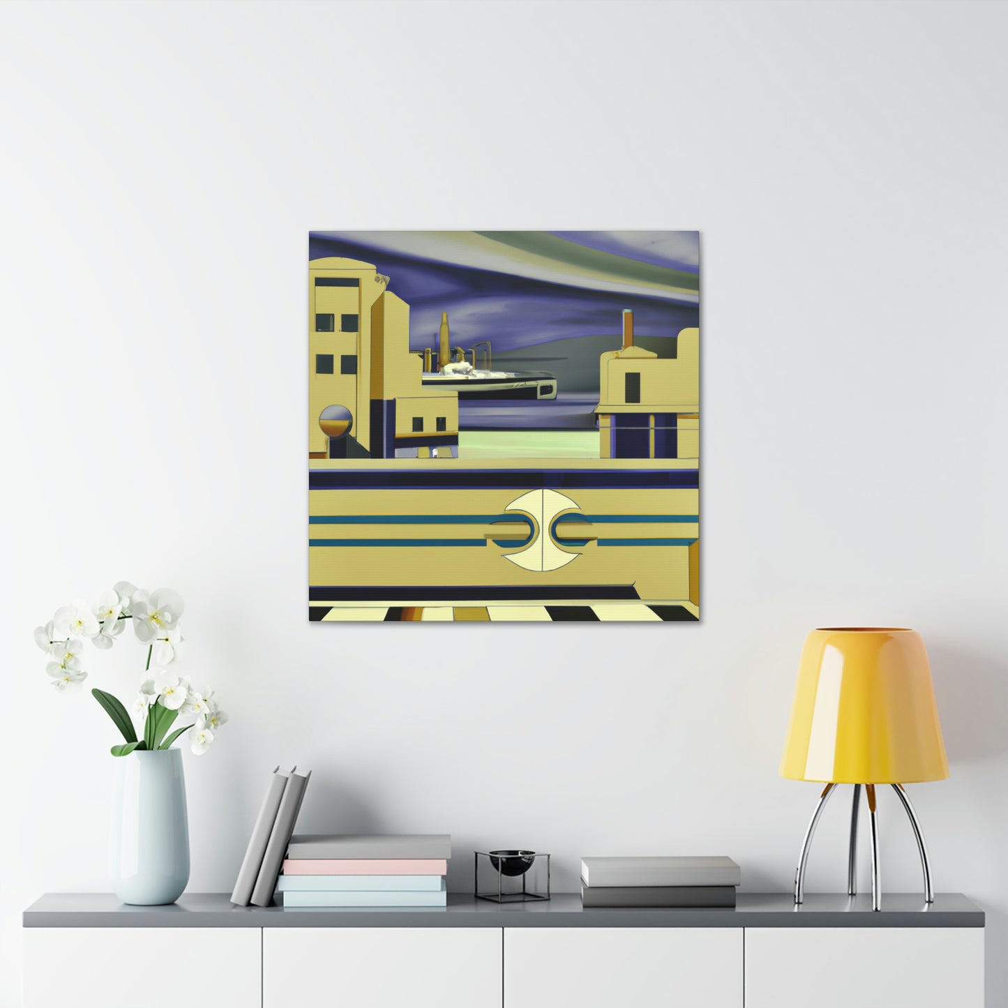 Seawall Reflection Sparkle - Canvas