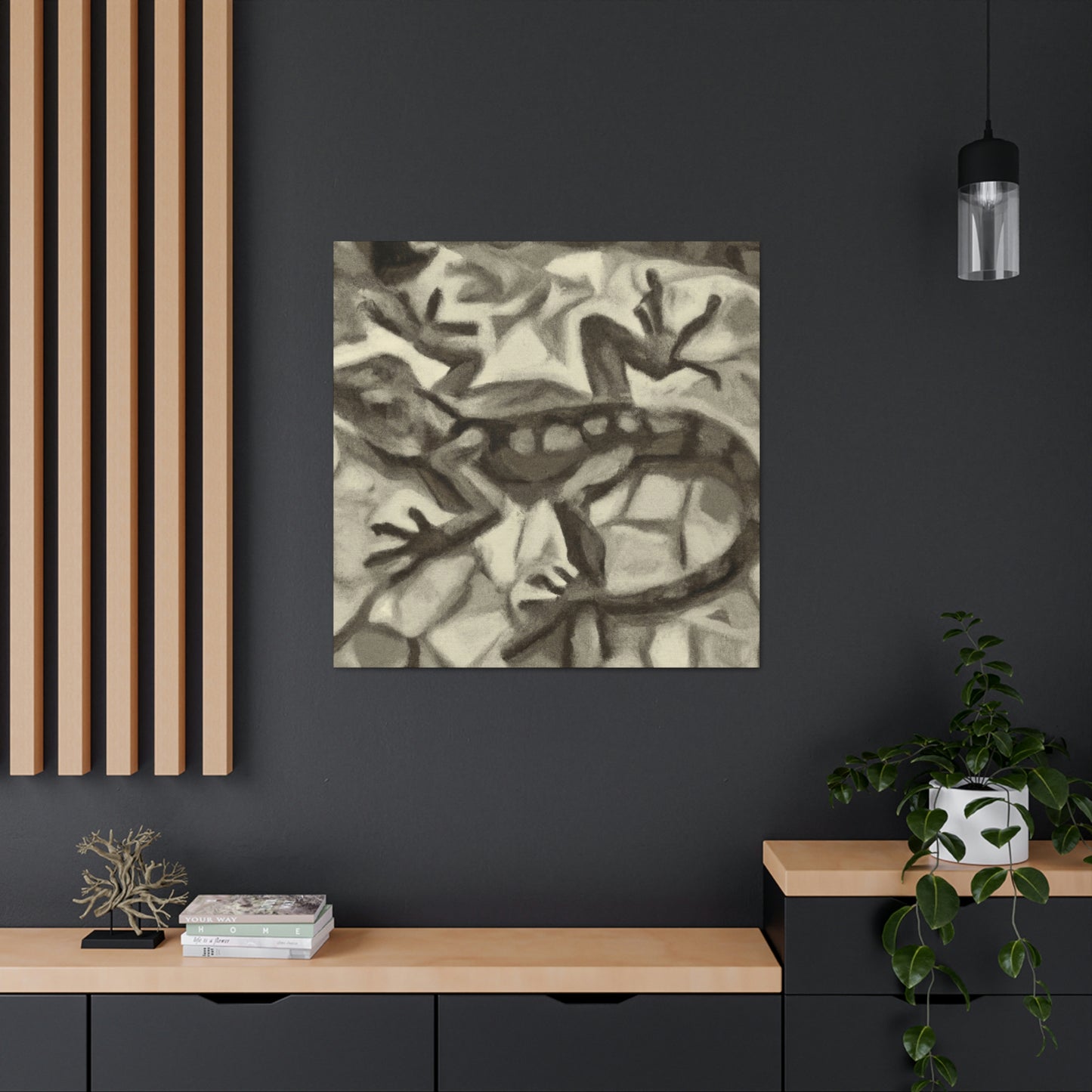 Lizard in Abstraction - Canvas