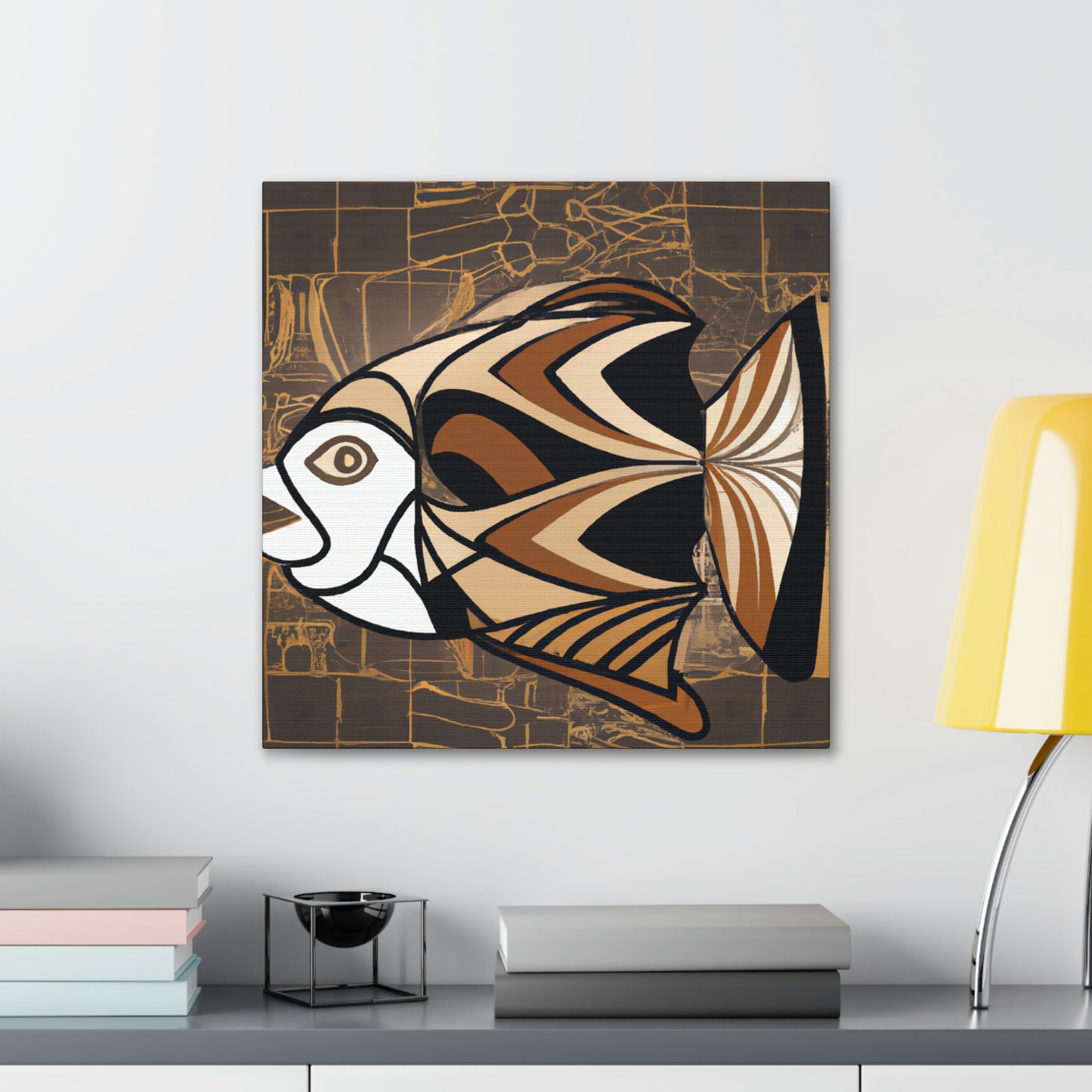 "Fish in Art Deco" - Canvas