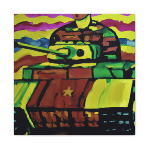 "Tank Operator in Fauvism" - Canvas