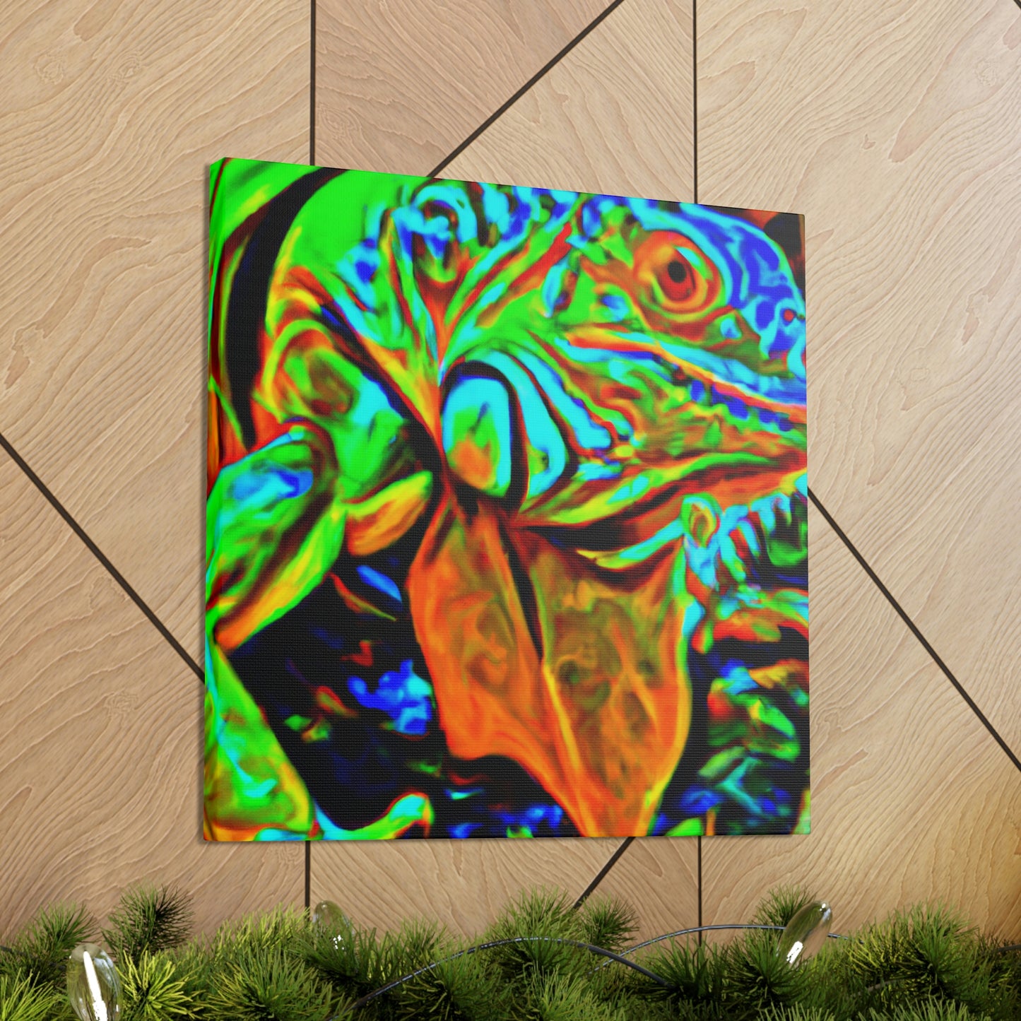 "Iguanas in Expressionism" - Canvas