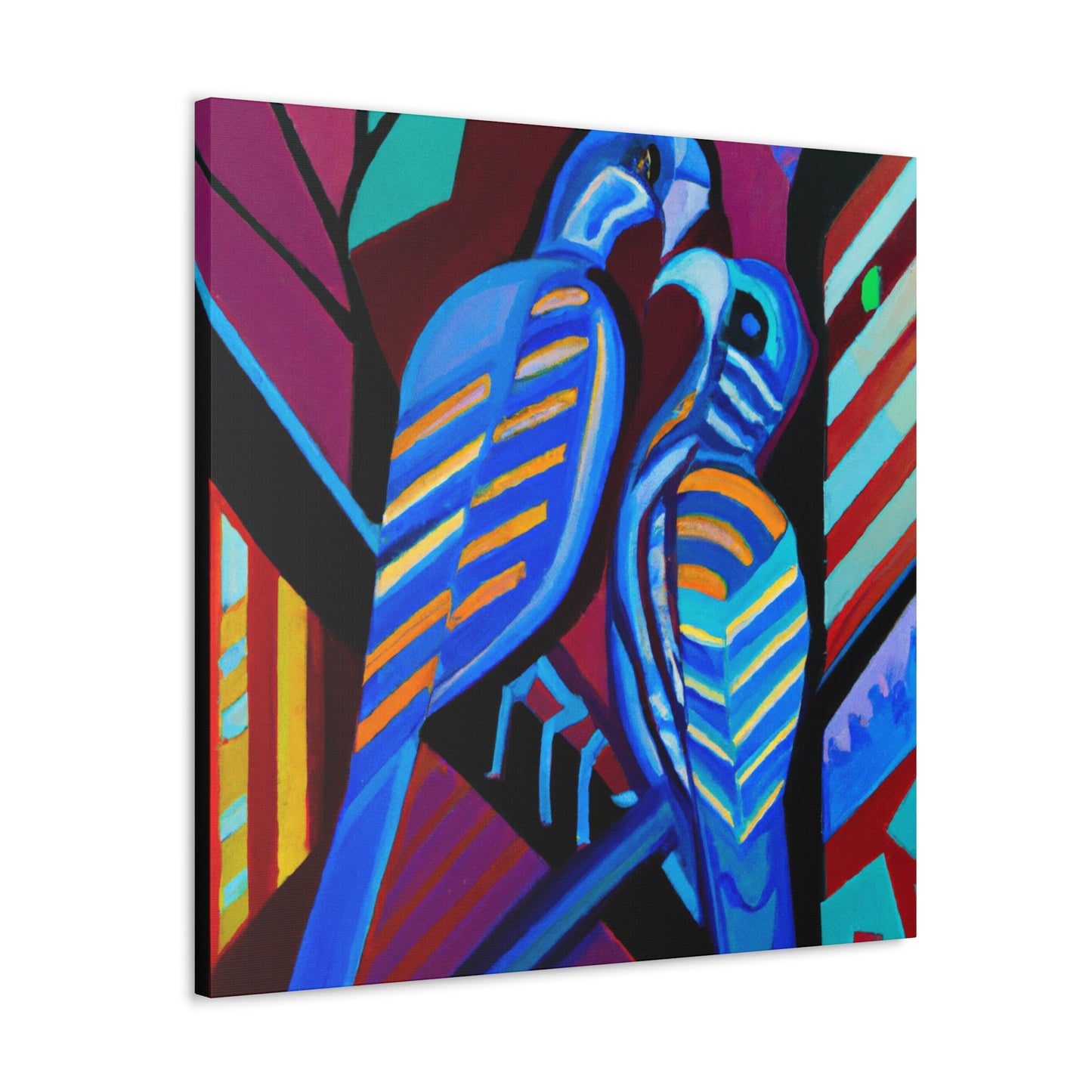 Loving Birds Flourish - Canvas