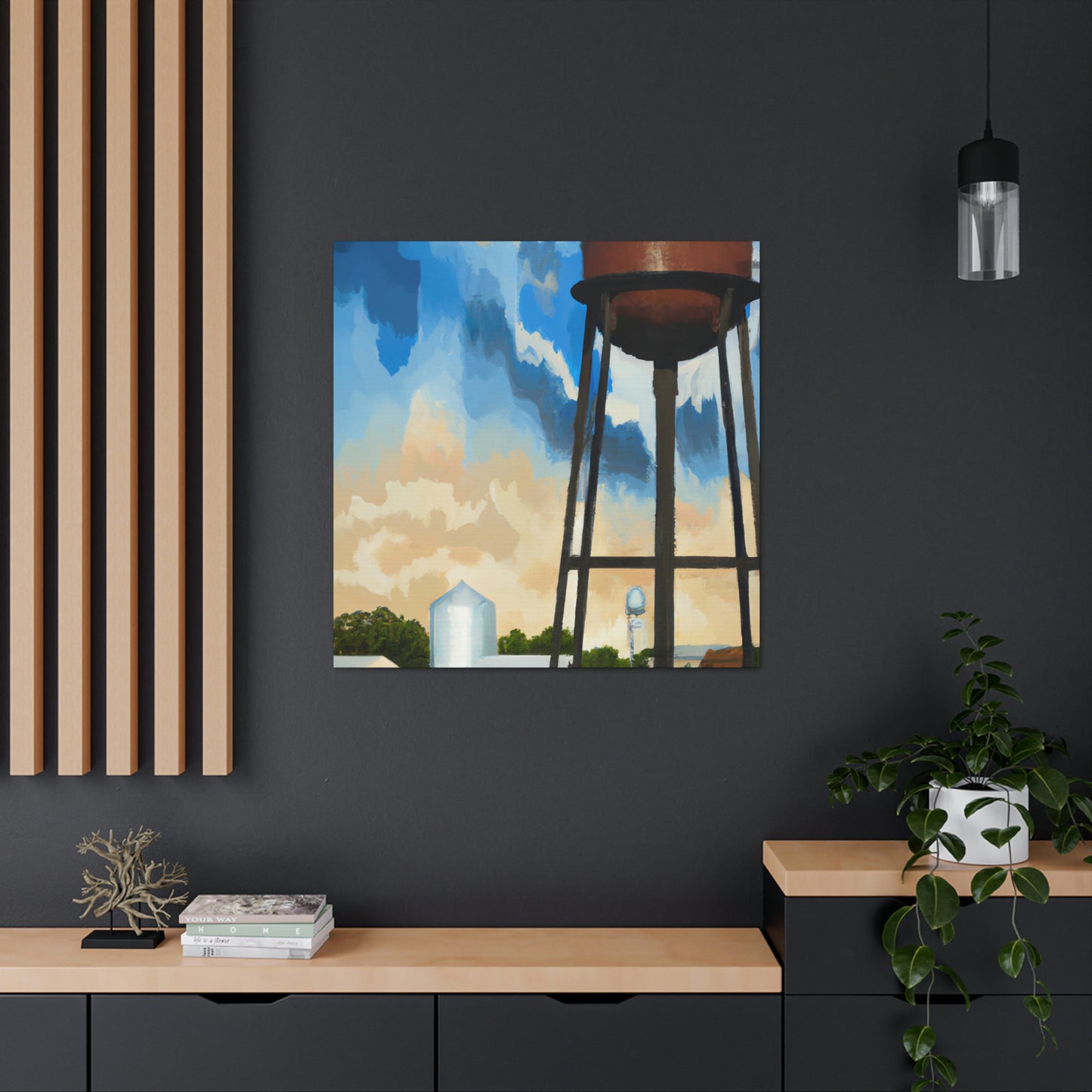 "Cityscape Monumental Towers" - Canvas