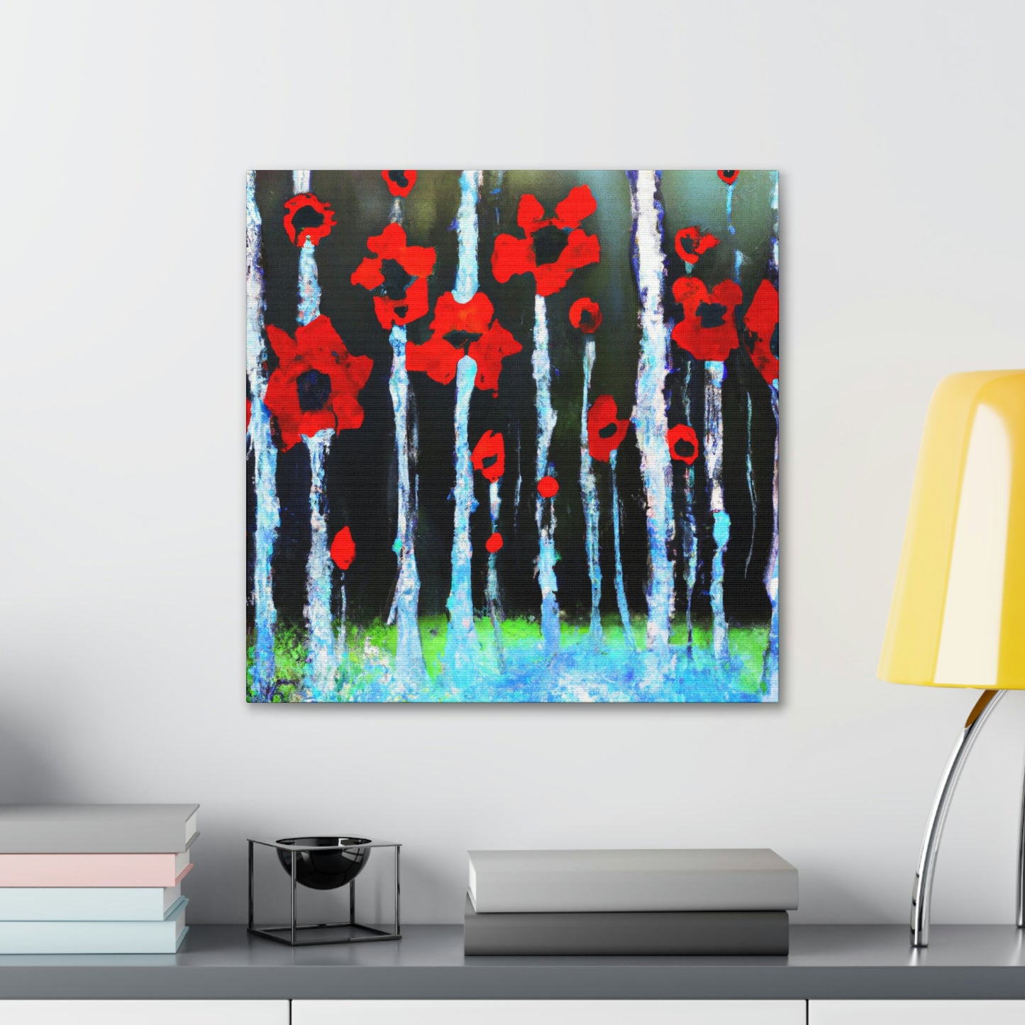 Poppy in Abstracted Freedom - Canvas