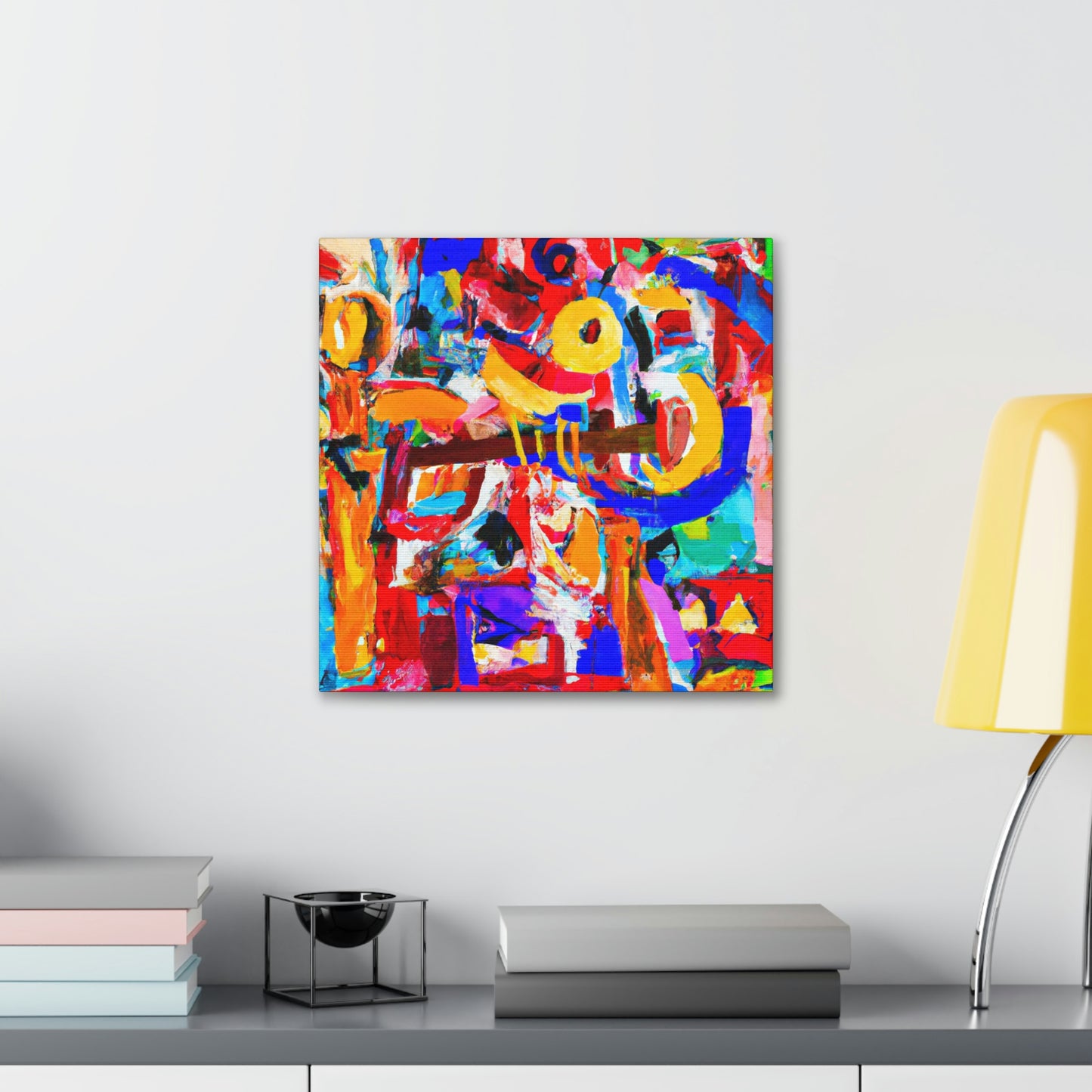 "Flute's Musical Hues" - Canvas