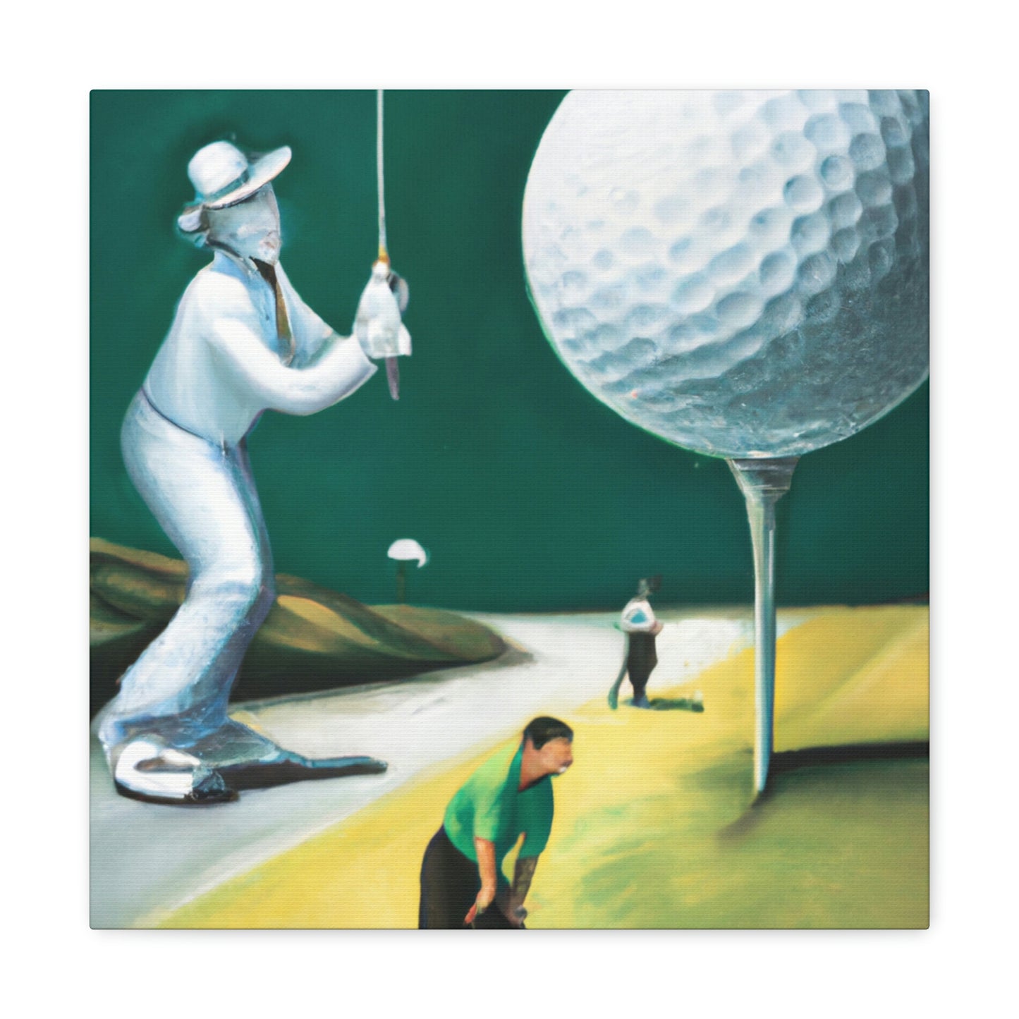 Golfing Through Dreamland - Canvas