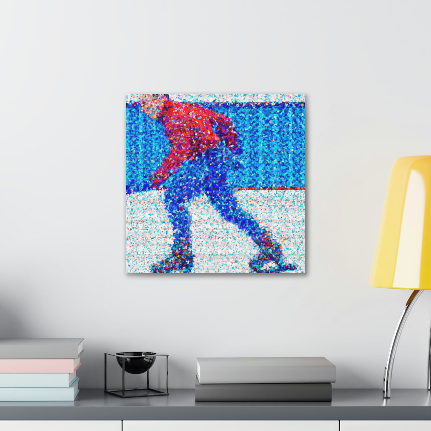 "Winter Ice Skaters" - Canvas