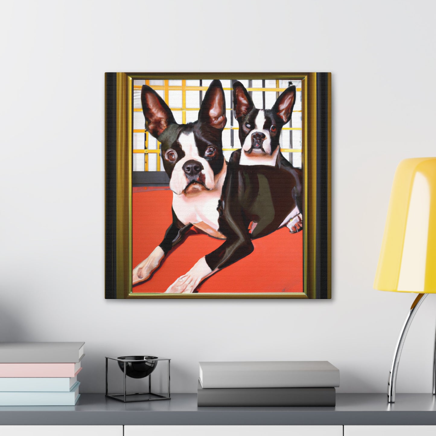 "Boston Terrier Brilliance" - Canvas