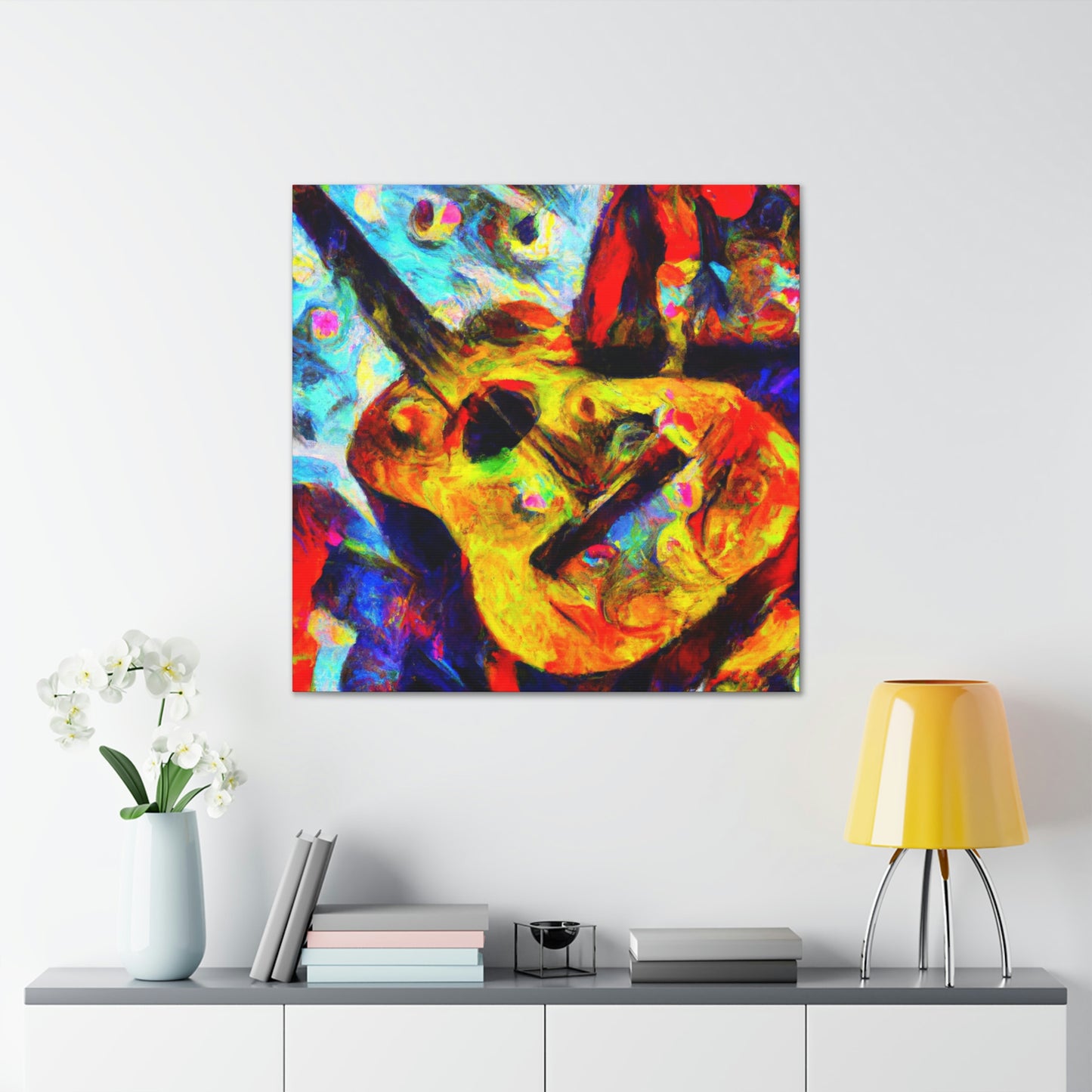 "Guitar Strummed Harmony" - Canvas