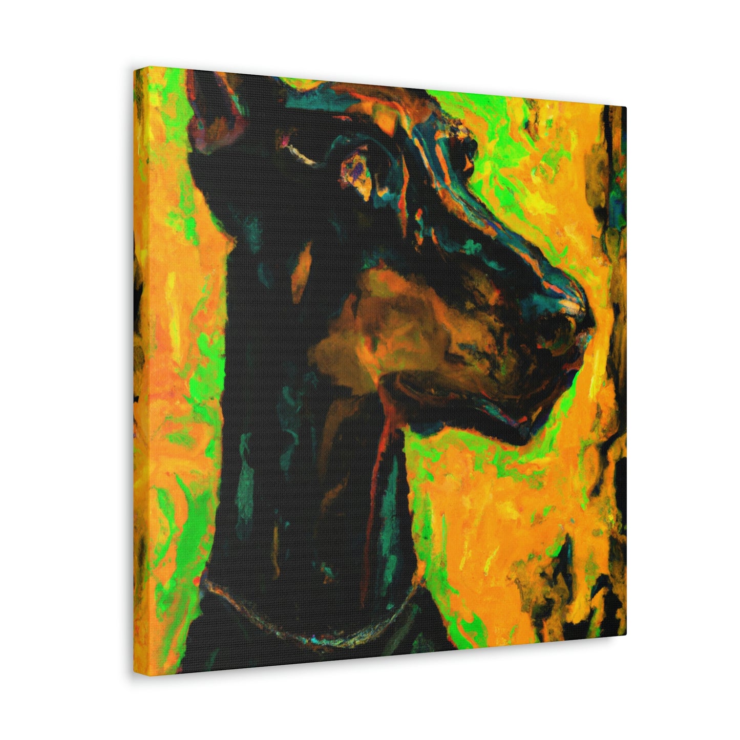 Doberman in Expressionism - Canvas