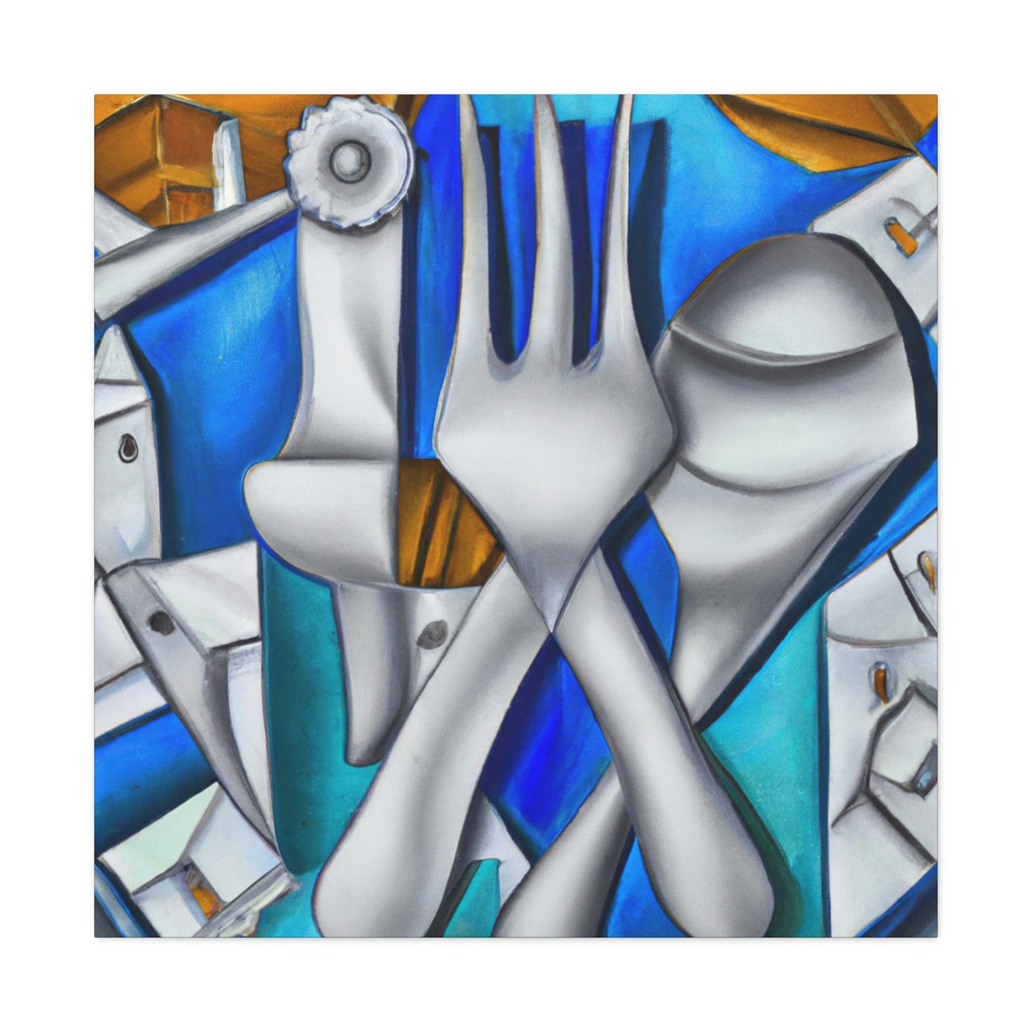 Silverware in Reflection - Canvas