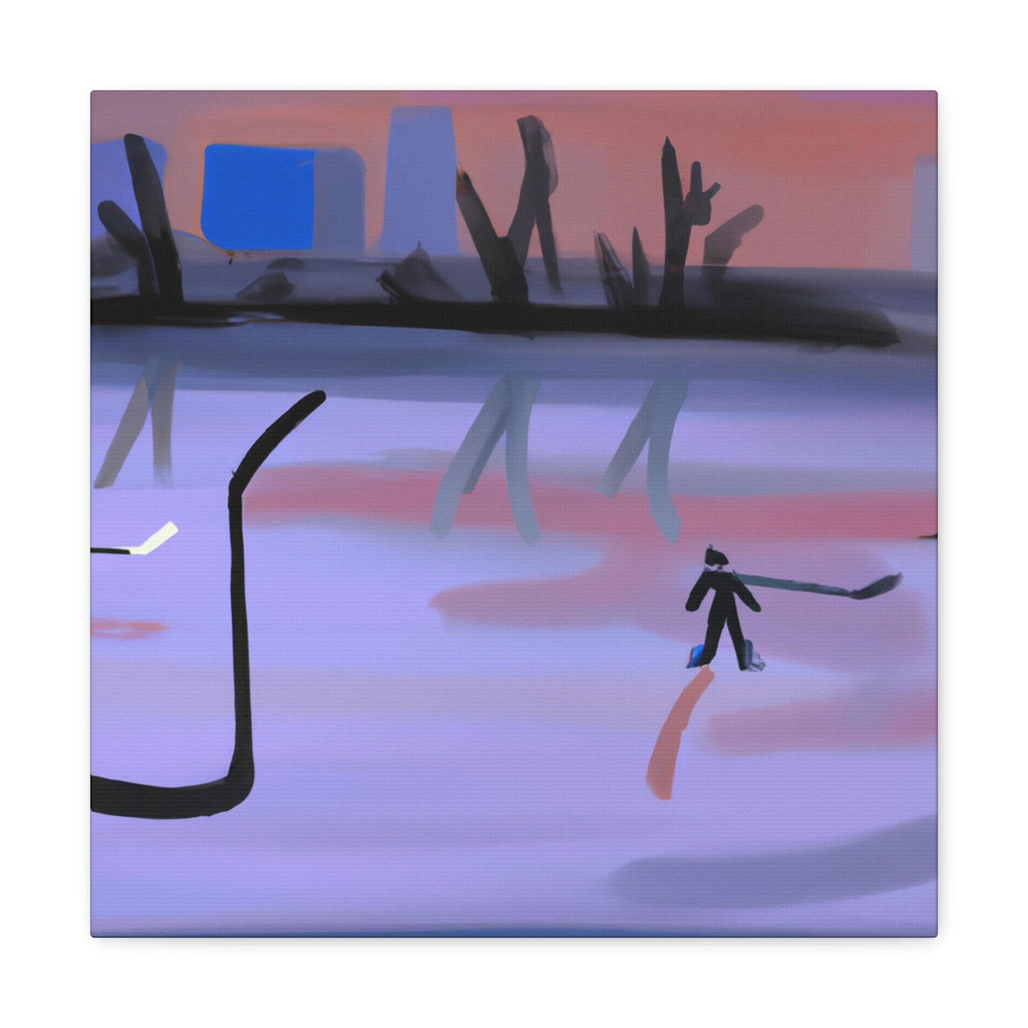 Hockey in Minimalism - Canvas