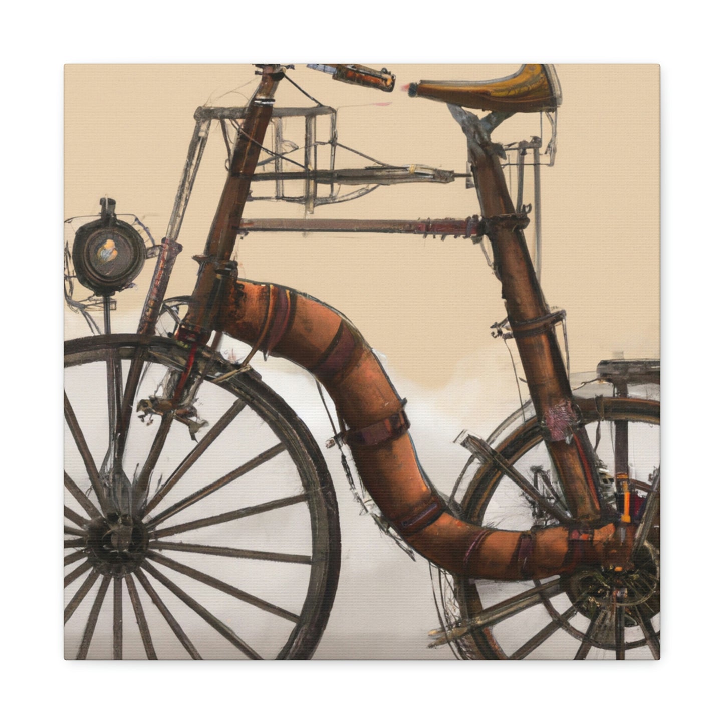 "The Clockwork Bicycle Ride" - Canvas