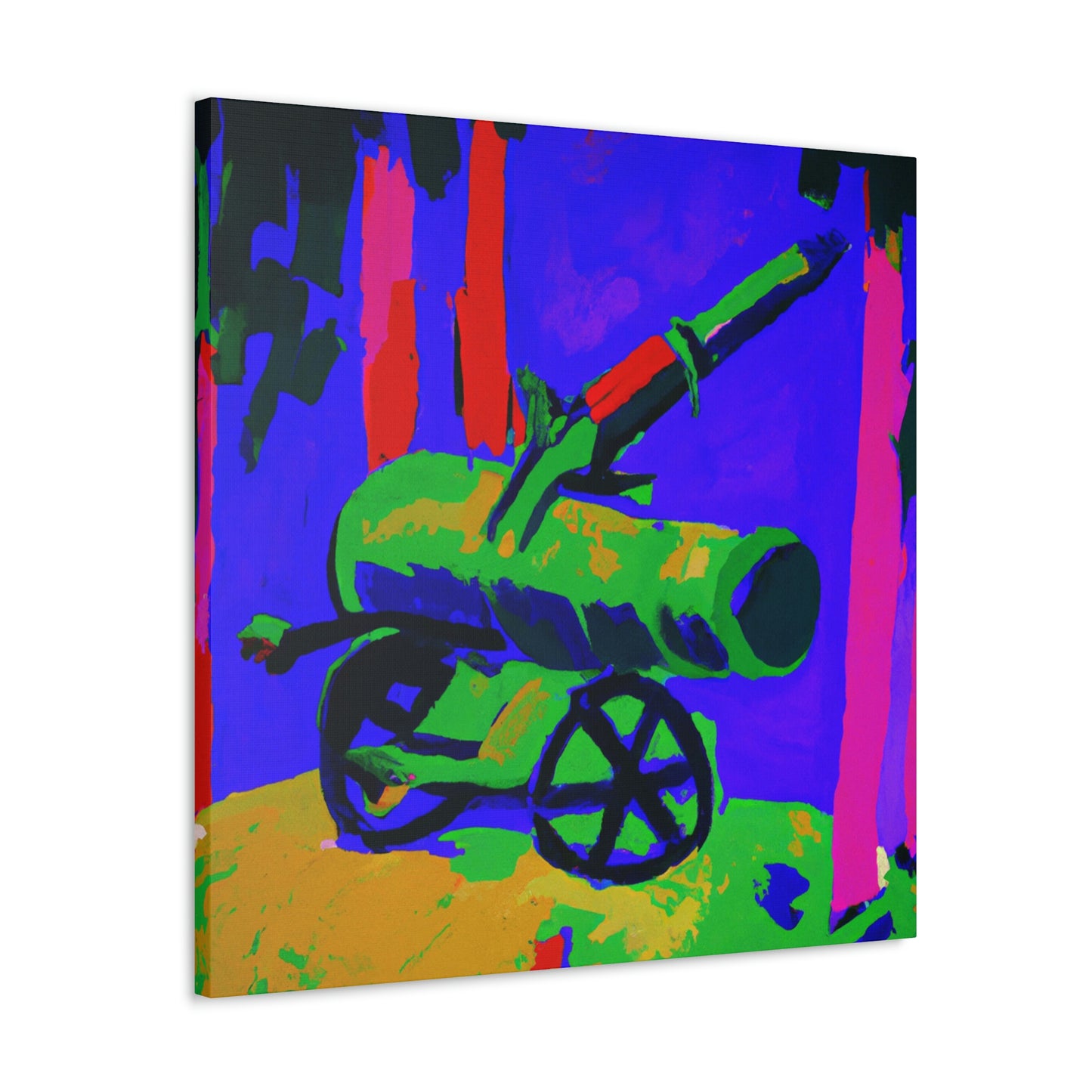 Guns on Fauve Canvas - Canvas