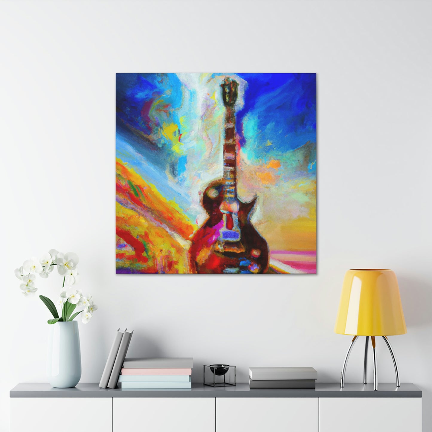 Gibson in Abstract Forms - Canvas