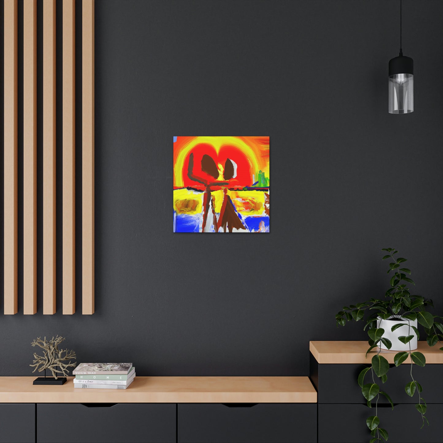 Love at Sunset - Canvas