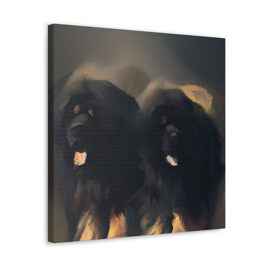 "Tibetan Mastiff Minimalism" - Canvas