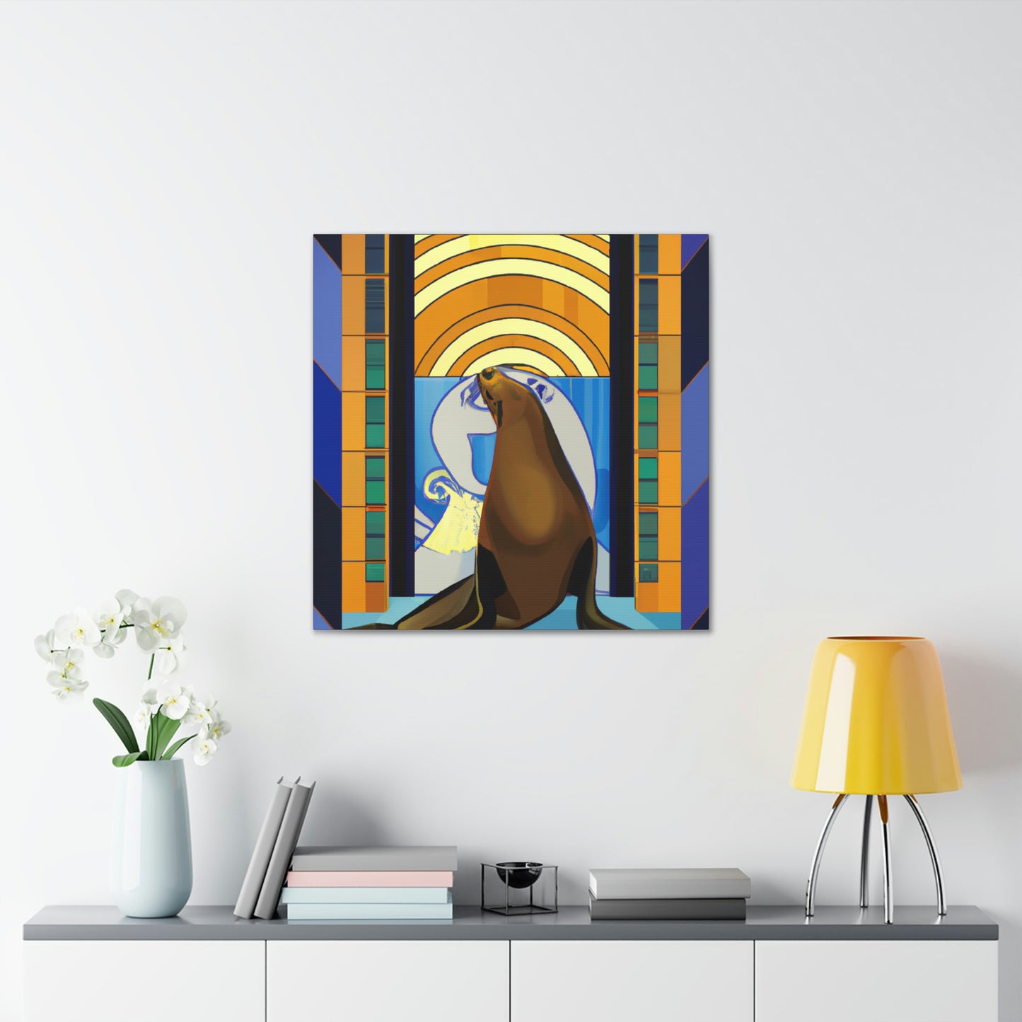 "Lion of the Waves" - Canvas