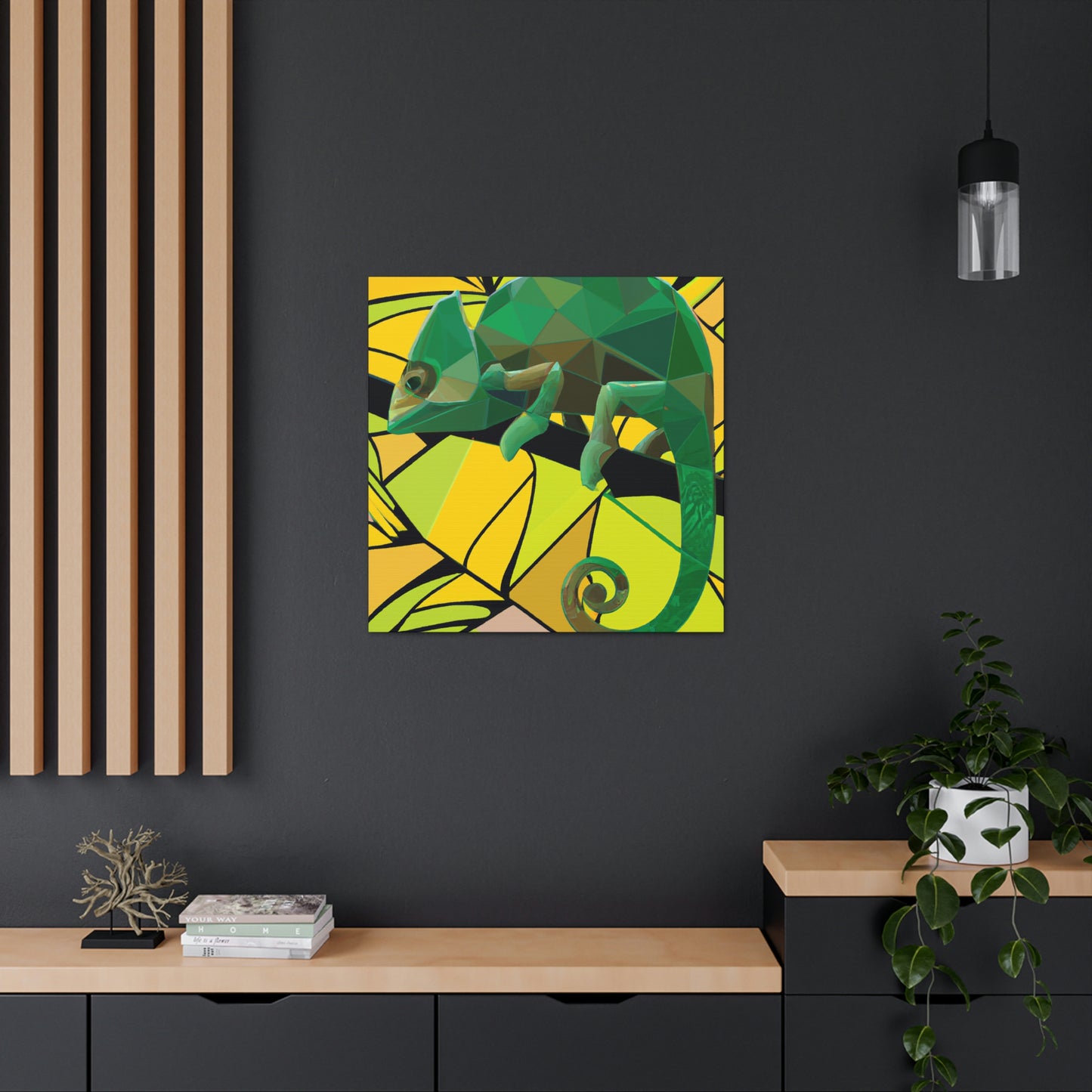 "Chameleon Calling Card" - Canvas