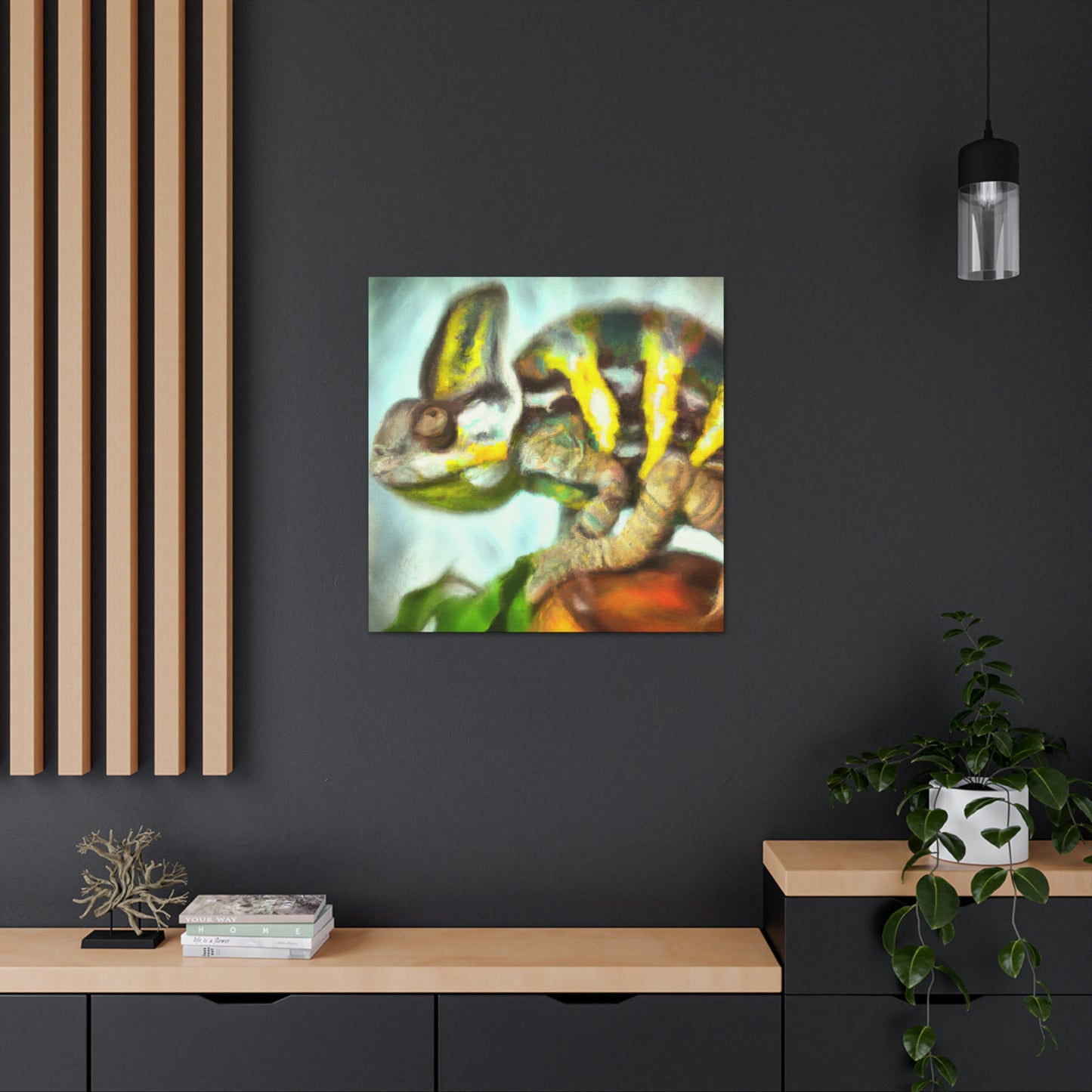 Veiled Chameleon Vision - Canvas