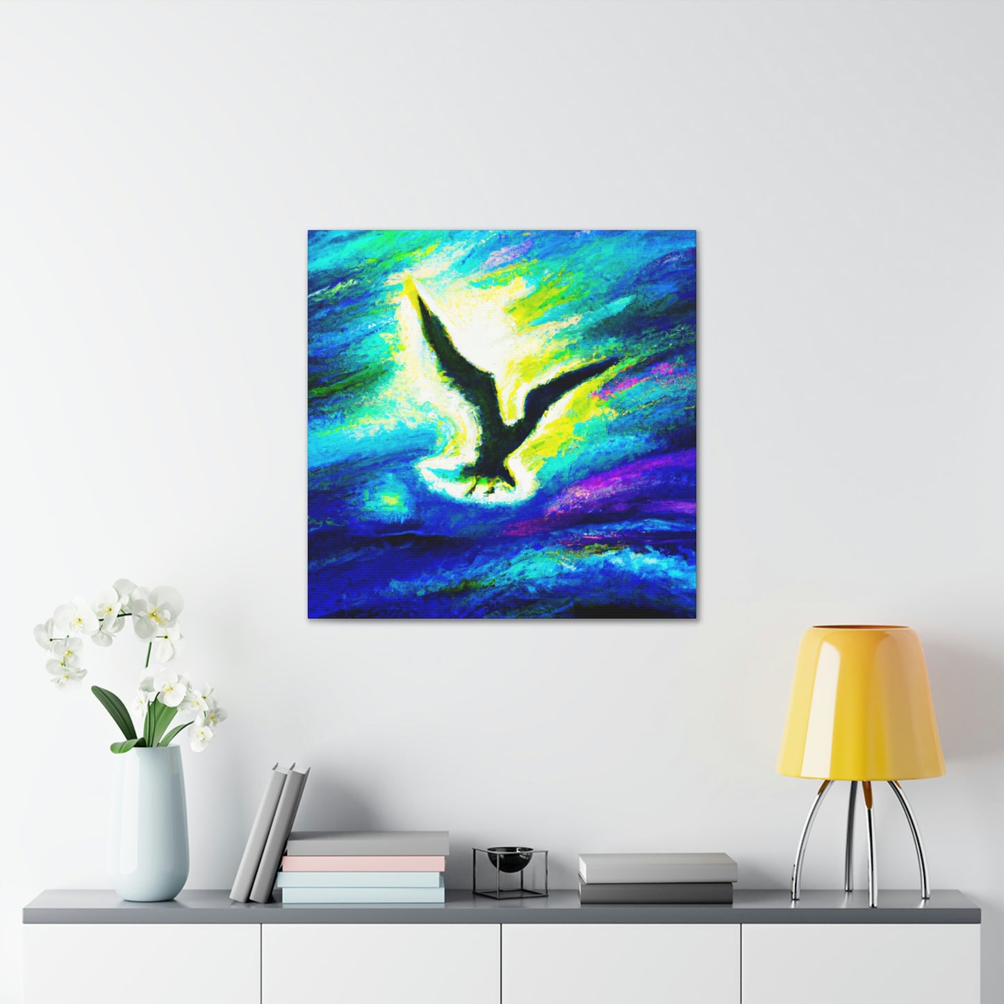 Seagull in Flight - Canvas