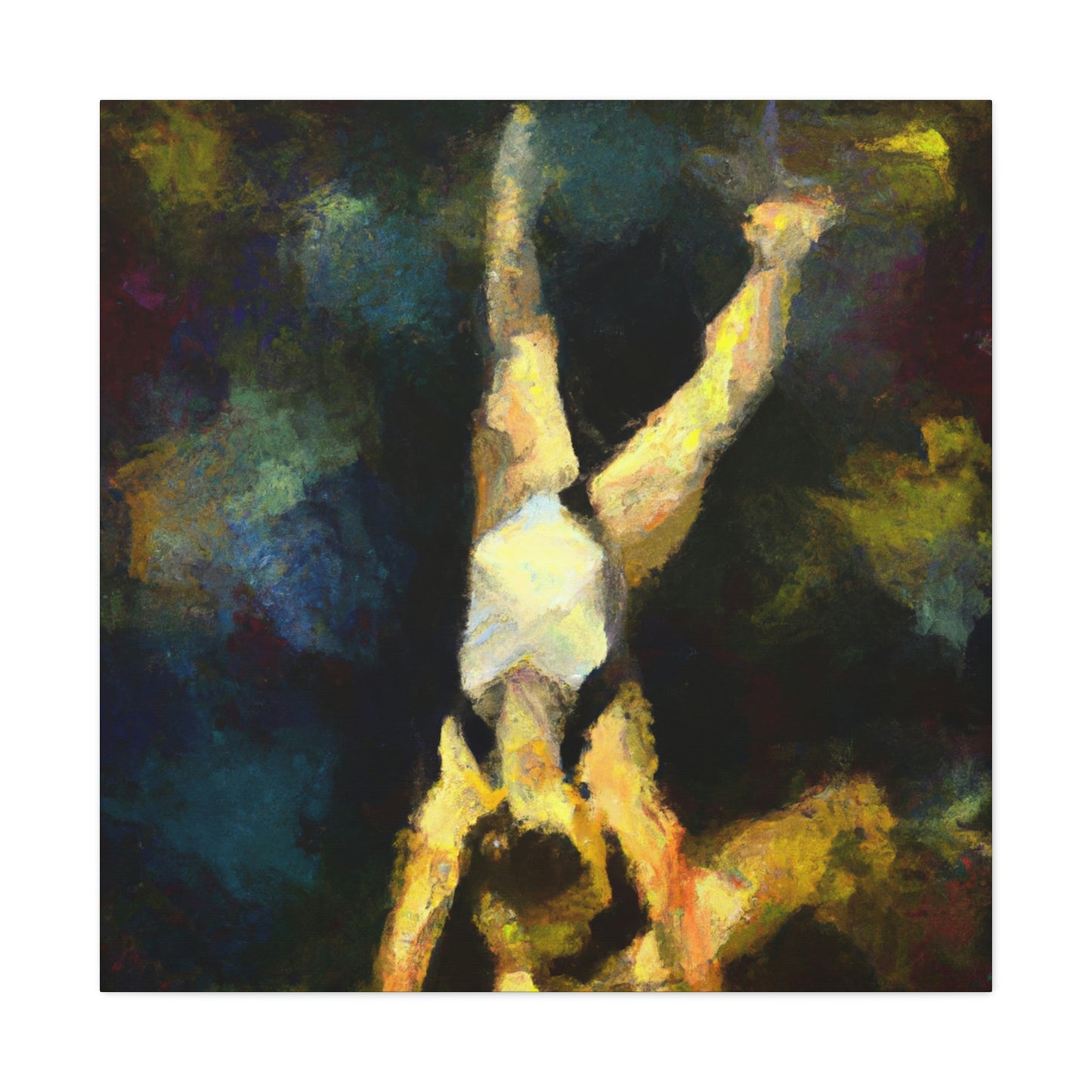 "Gymnasts in Motion" - Canvas