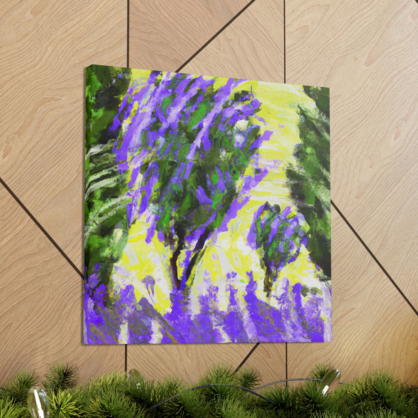 "Lavender's Abstractionist Hues" - Canvas