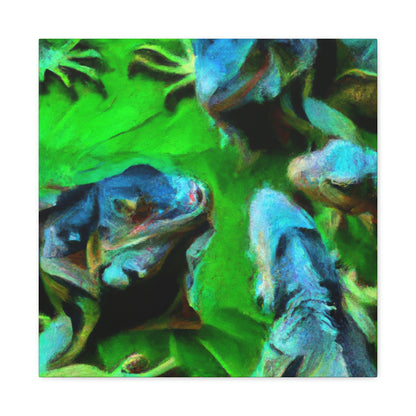 Iguanas in Impressionism - Canvas