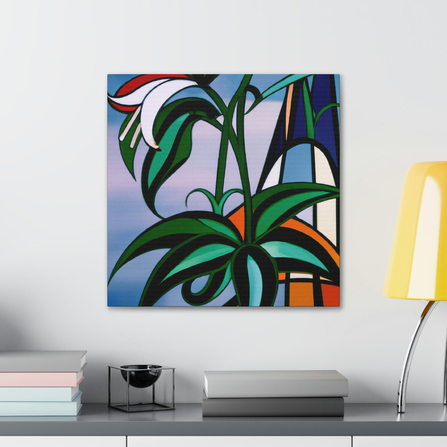 "Lily in Art Deco" - Canvas